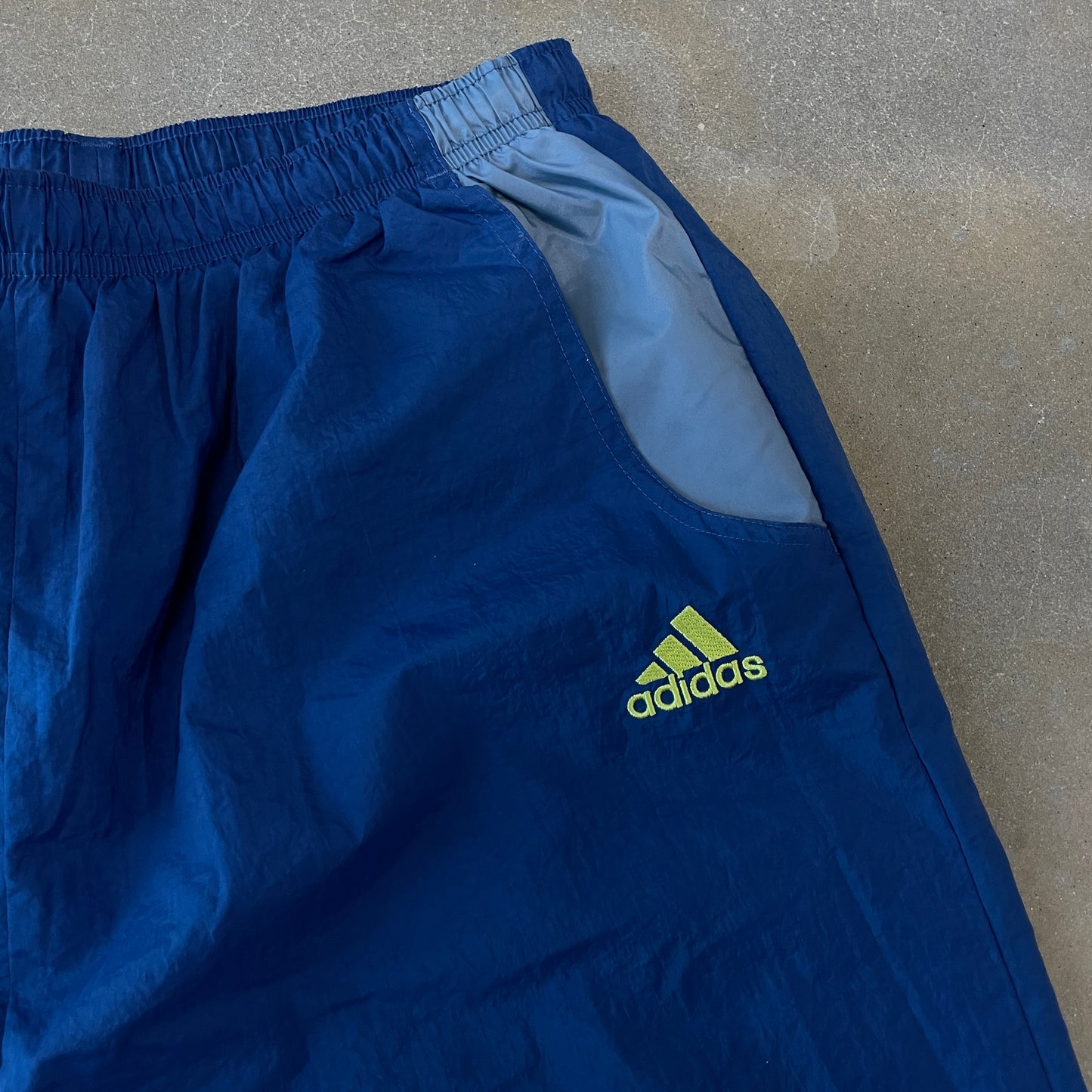 1990s Adidas Blue Baggy Pants [L]