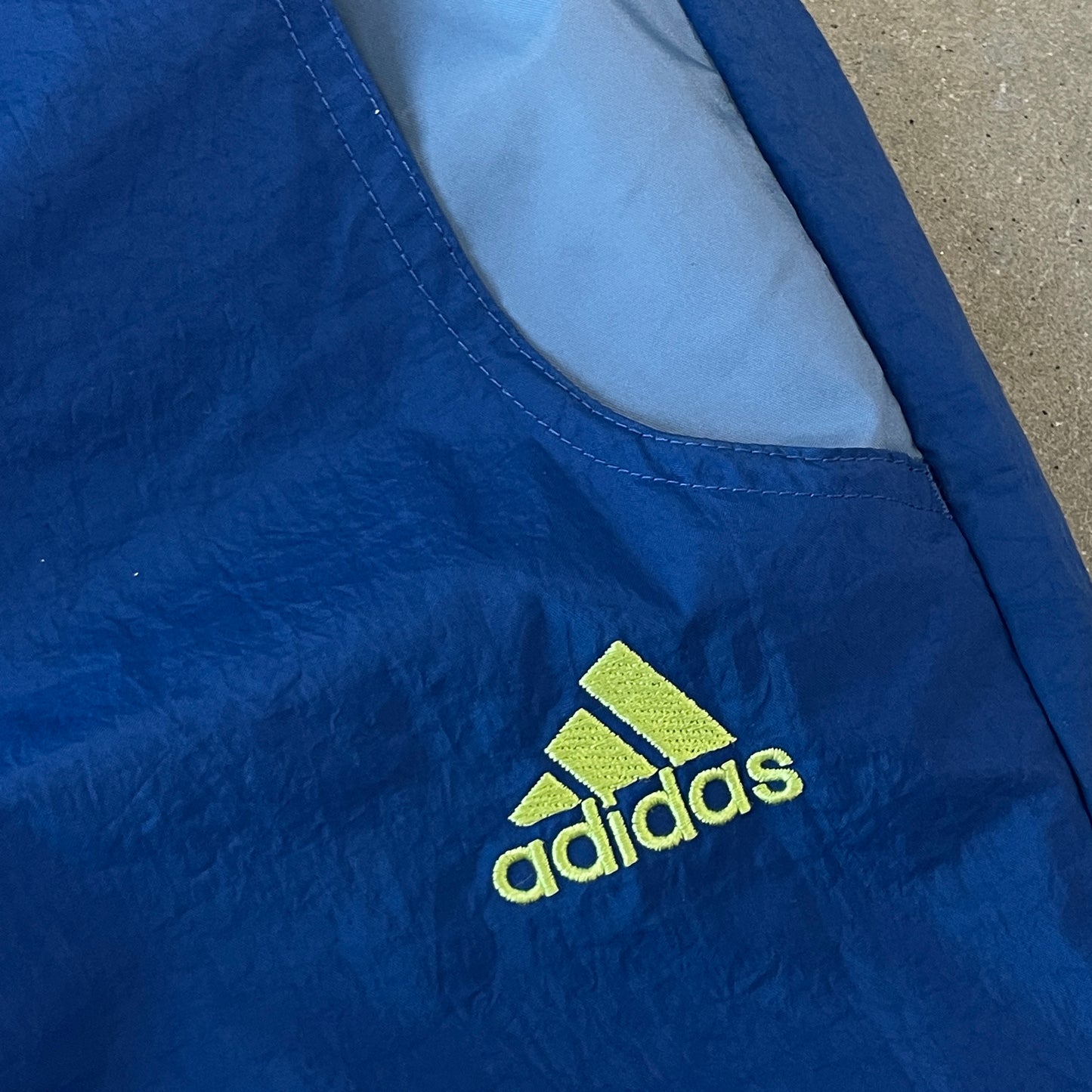 1990s Adidas Blue Baggy Pants [L]