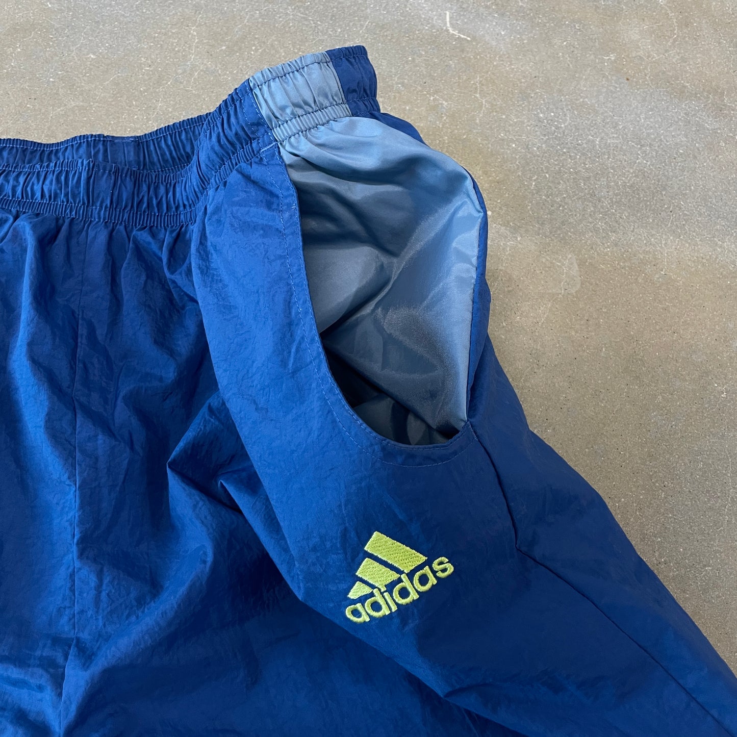 1990s Adidas Blue Baggy Pants [L]
