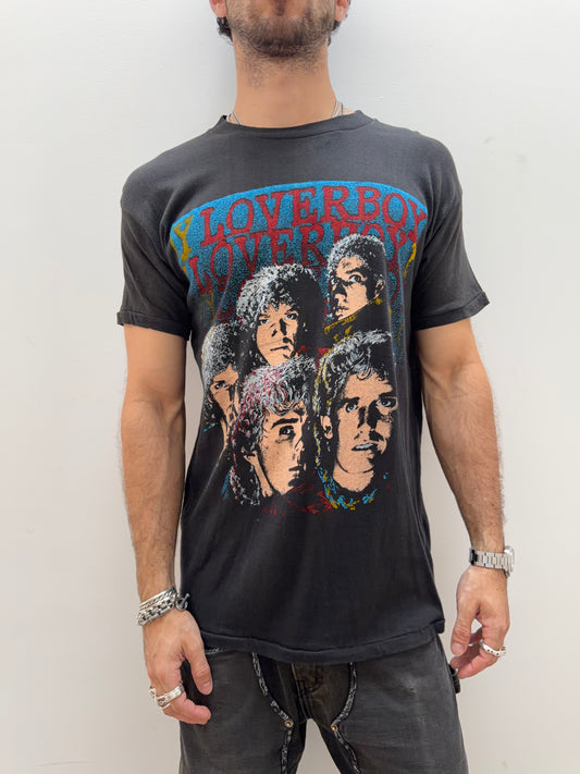 1980s Loverboy Band T-Shirt [L]