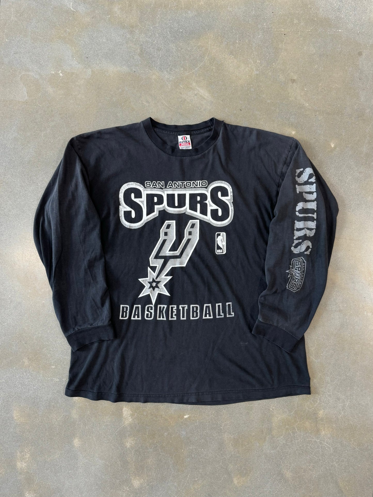 Vintage Faded San Antonio Spurs Longsleeve Shirt [XL]
