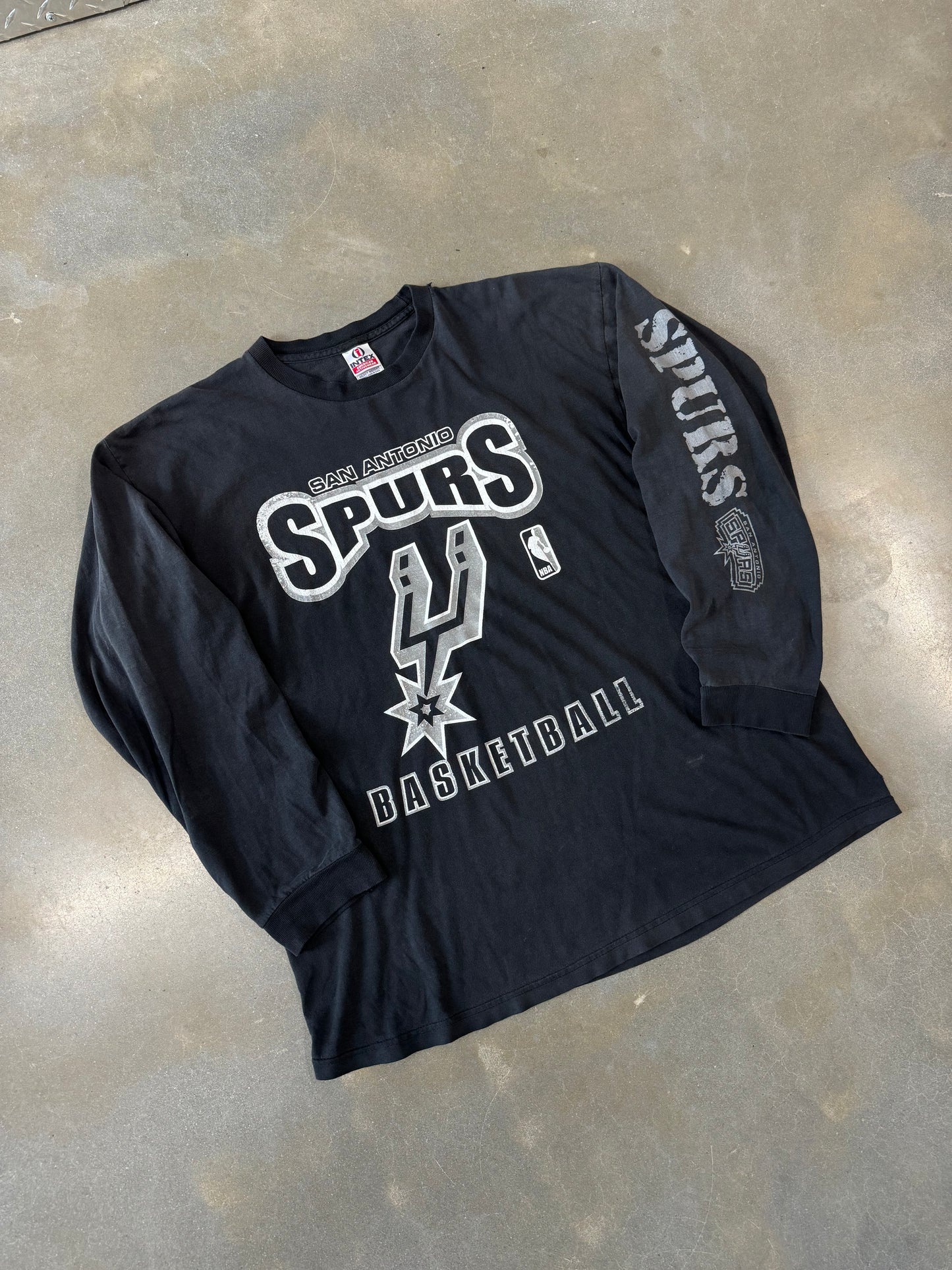 Vintage Faded San Antonio Spurs Longsleeve Shirt [XL]