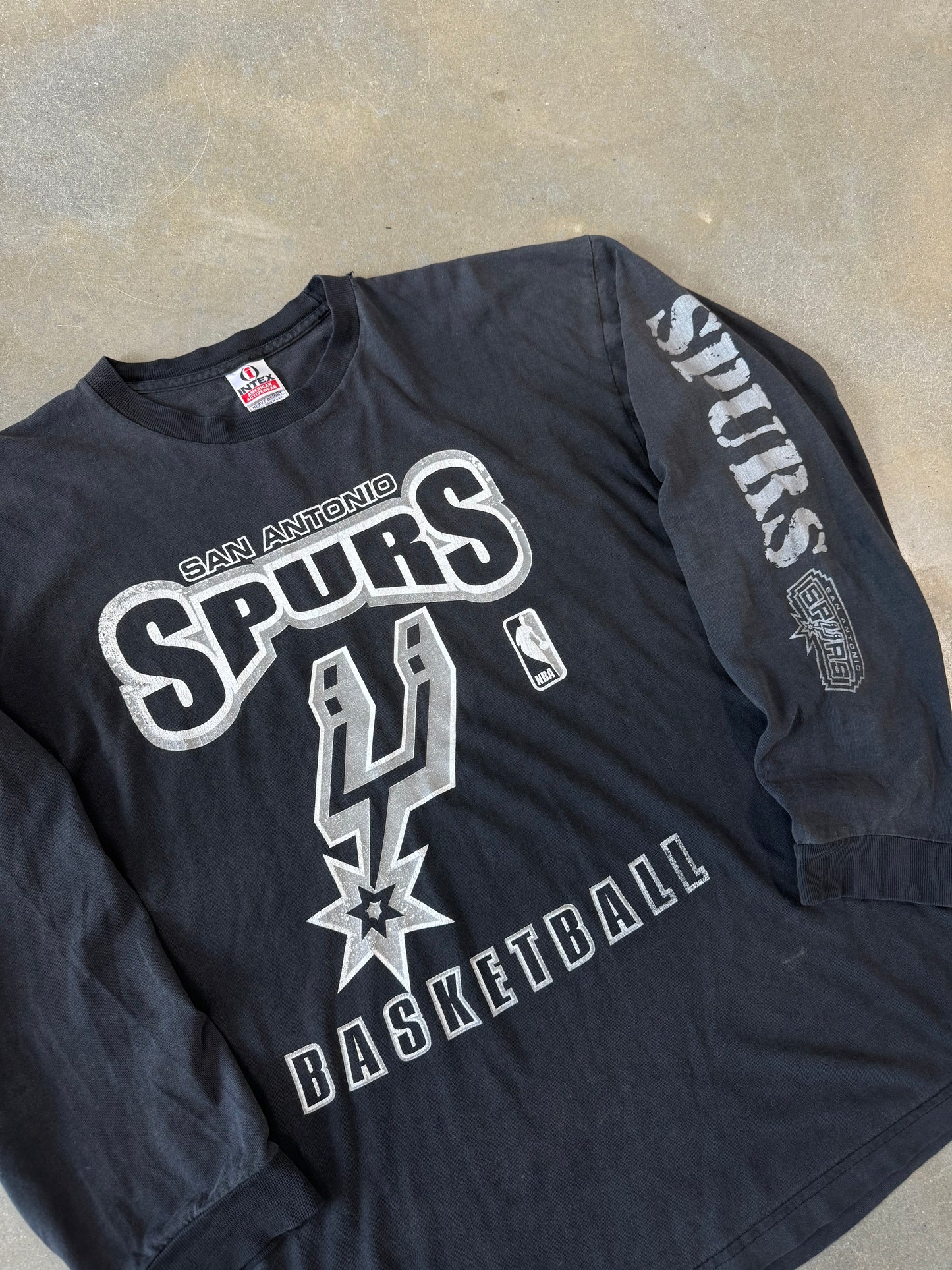 Vintage Faded San Antonio Spurs Longsleeve Shirt [XL]