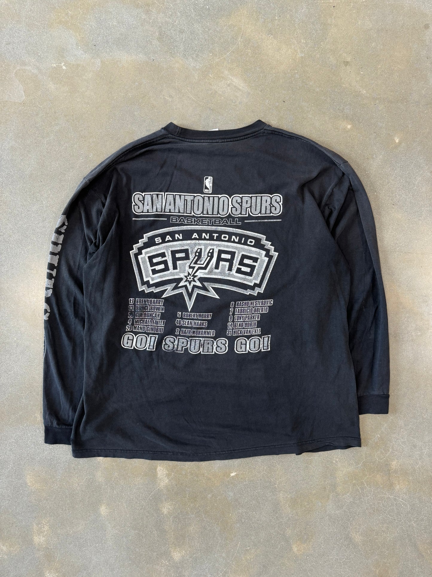Vintage Faded San Antonio Spurs Longsleeve Shirt [XL]
