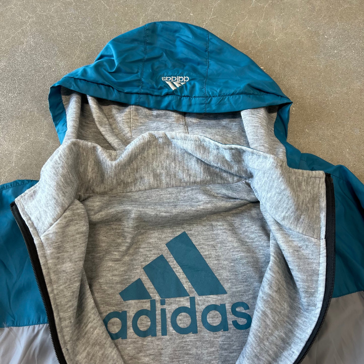 Y2K Reversible Adidas Zip-Up [L]