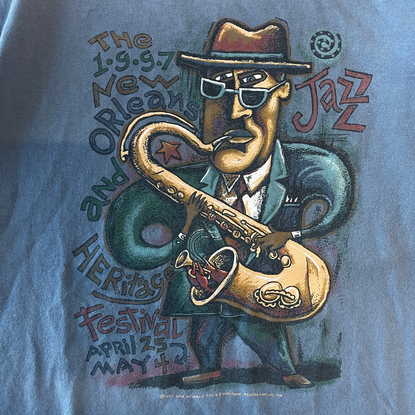 1997 New Orleans Jazz Heritage Festival T-Shirt