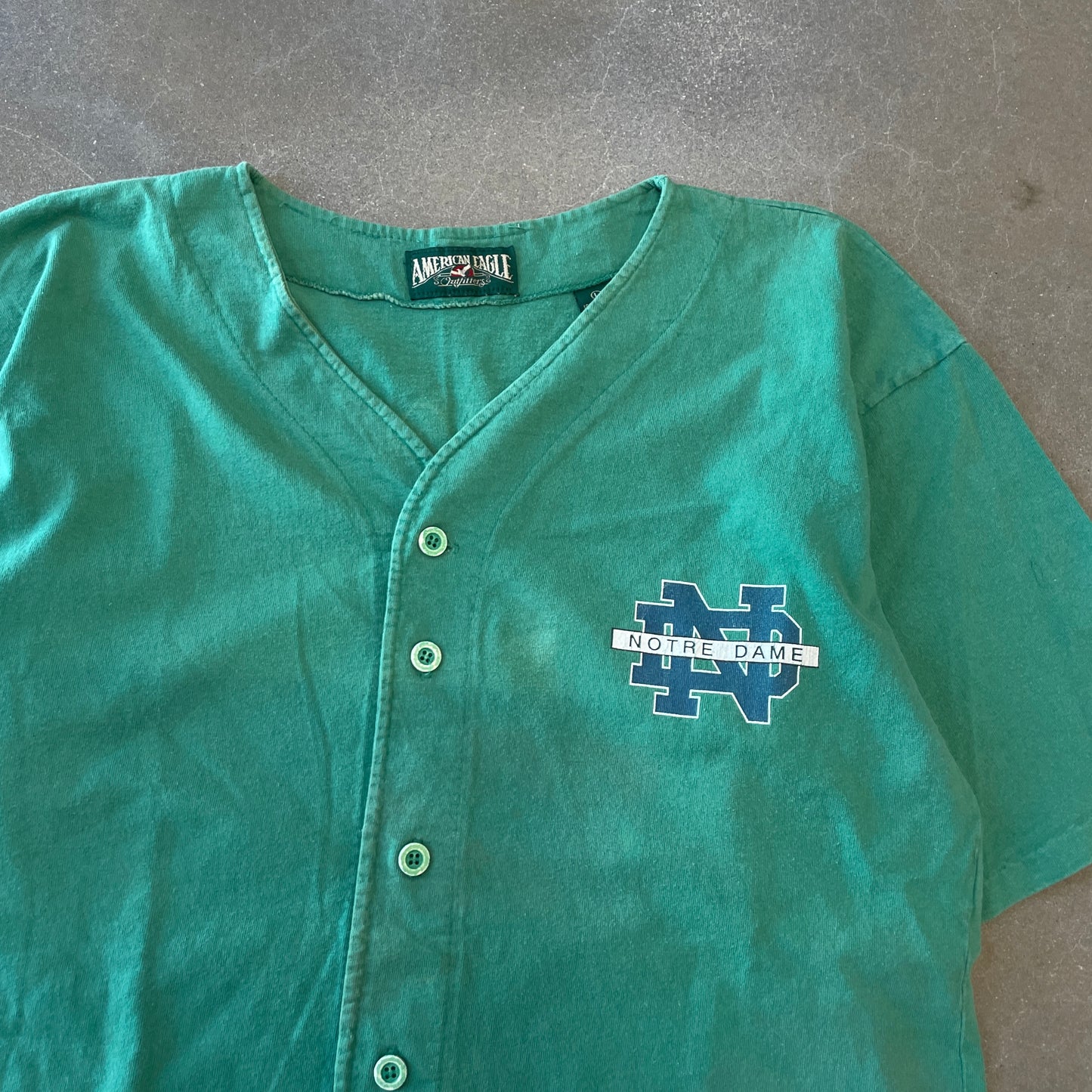 1990s Notre Dame Button-Up Baseball Jersey