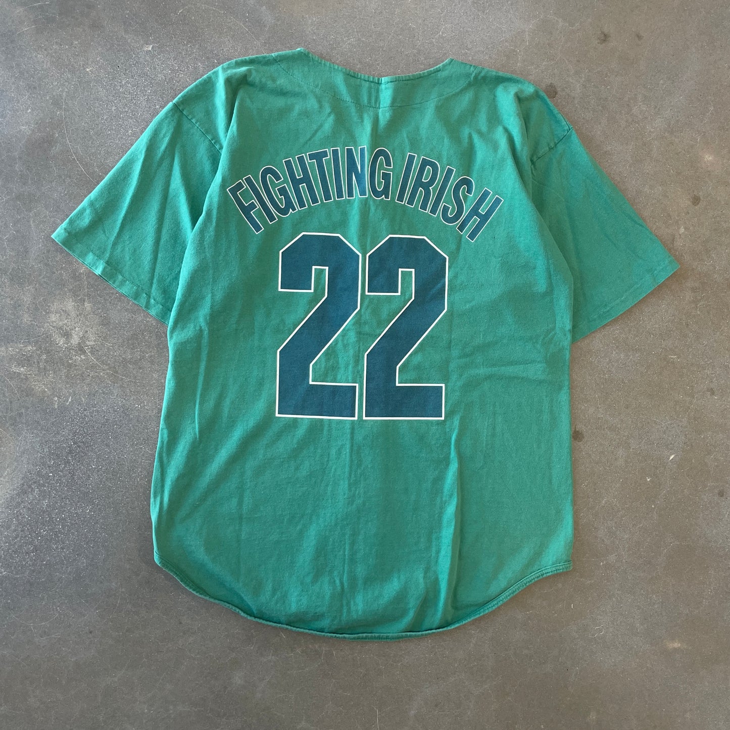 1990s Notre Dame Button-Up Baseball Jersey