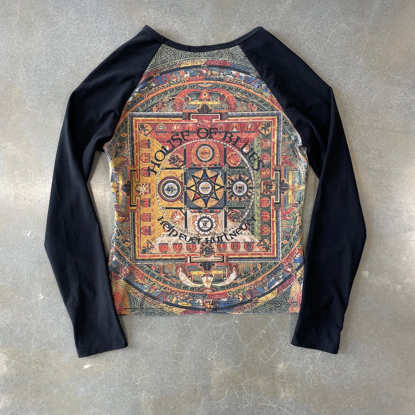 Y2K Cheap Thrill Trippy Tight Longsleeve [M]