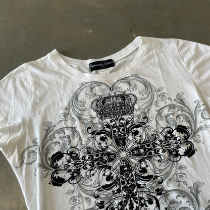 Y2K Chrome Hearts Looking Baby T-Shirt [XL]