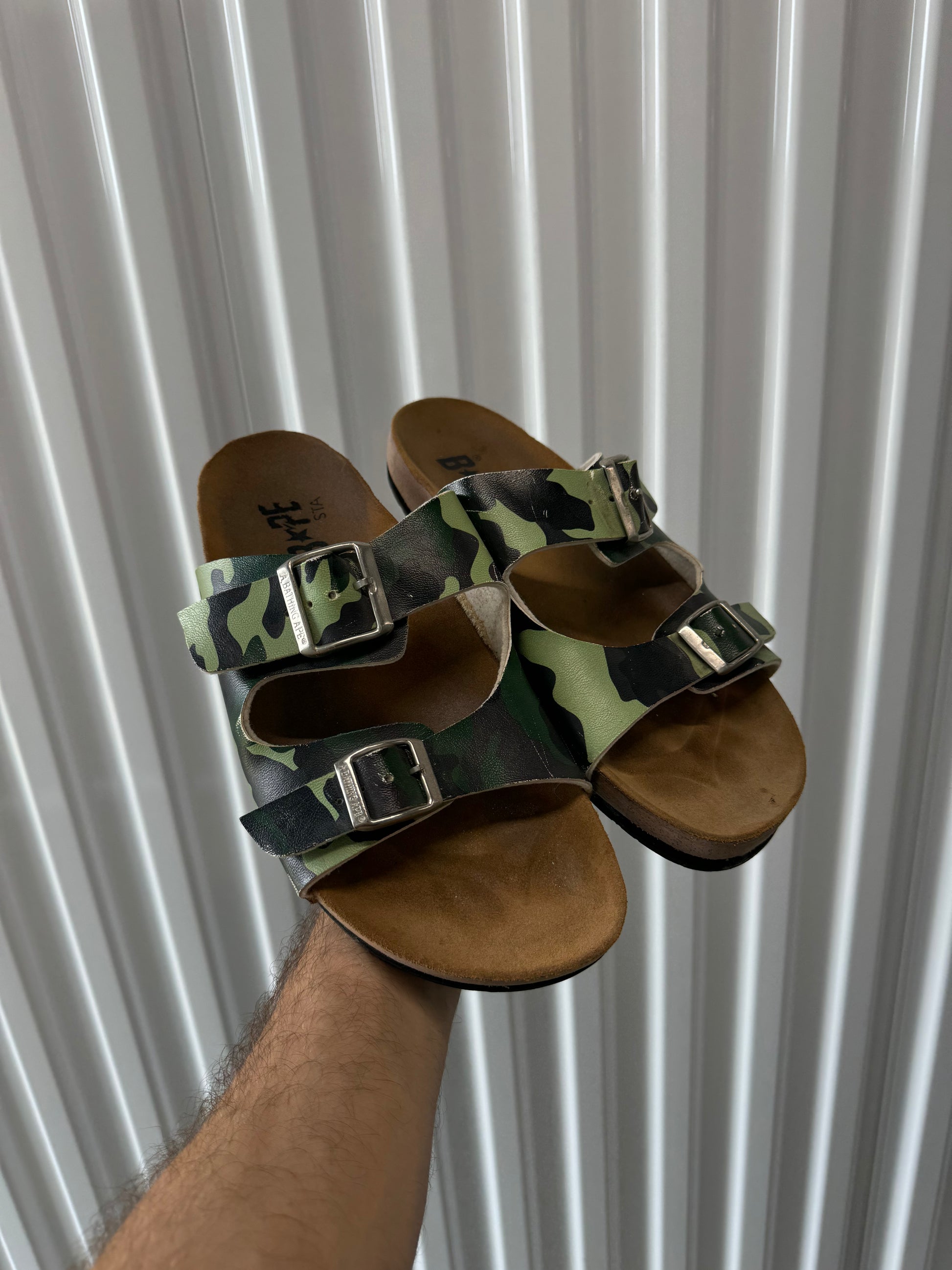 Vintage Y2K Bape Birkenstock Sandals crookedgarments