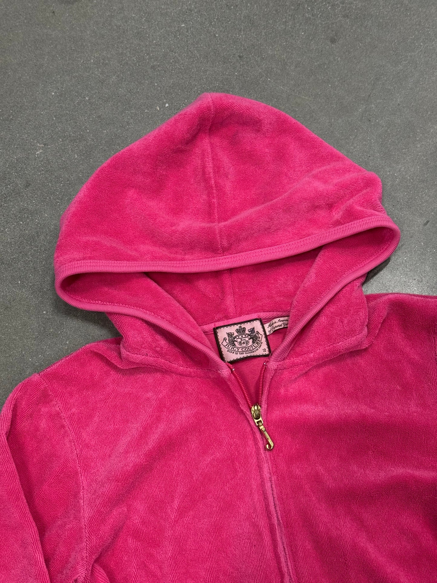 Vintage Y2K Juicy Couture Velour Zip-Up Jacket [M]