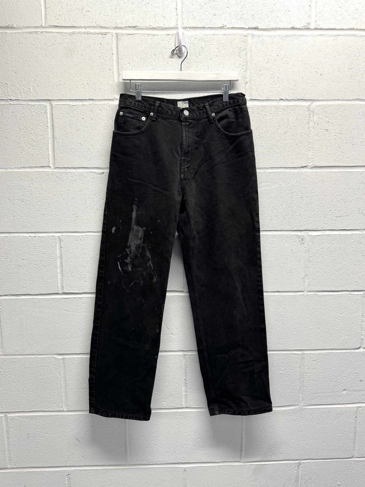 2000s Calvin Klein Paint Straight Jeans [31]