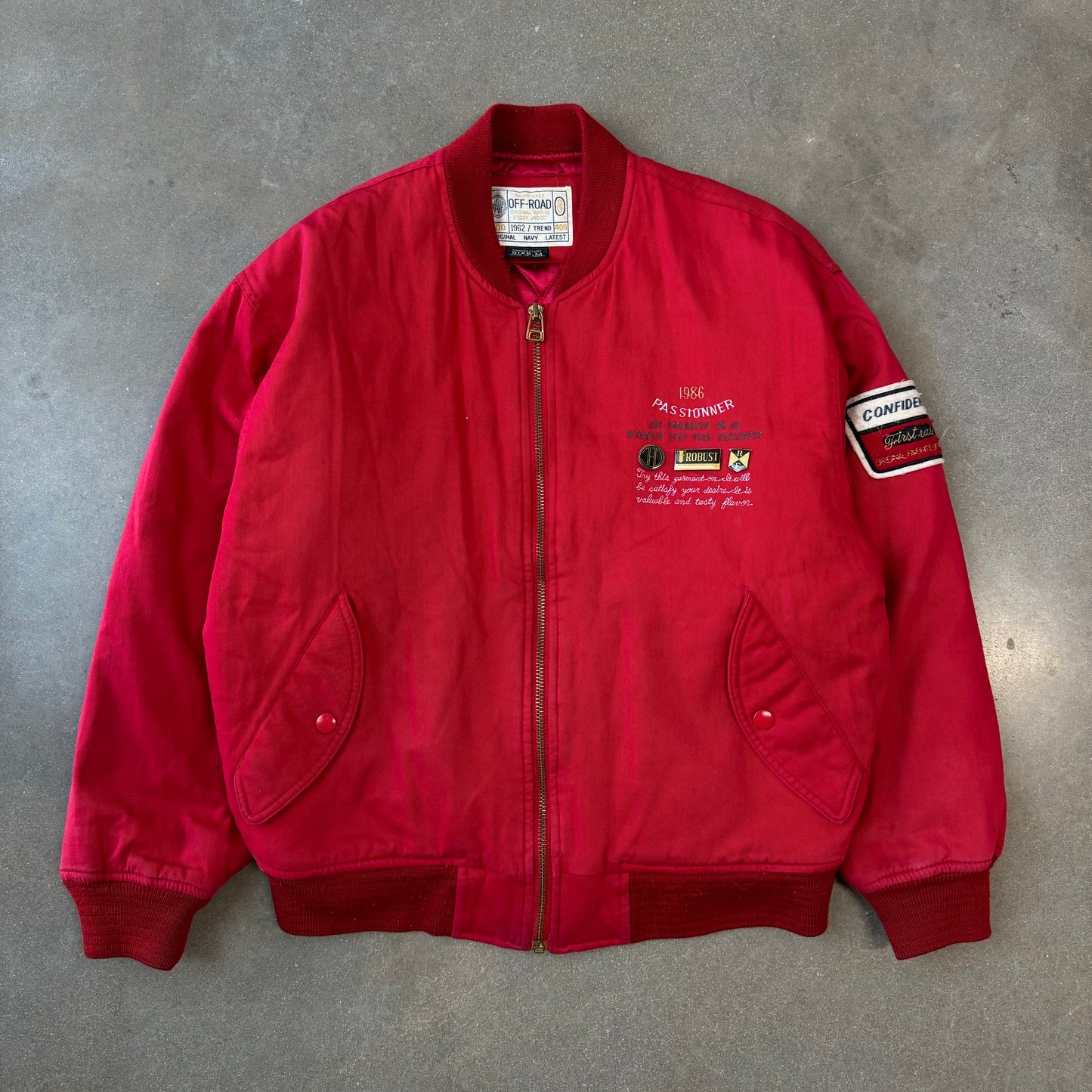 Vintage 1986 Racing Bomber Jacket [L/XL]