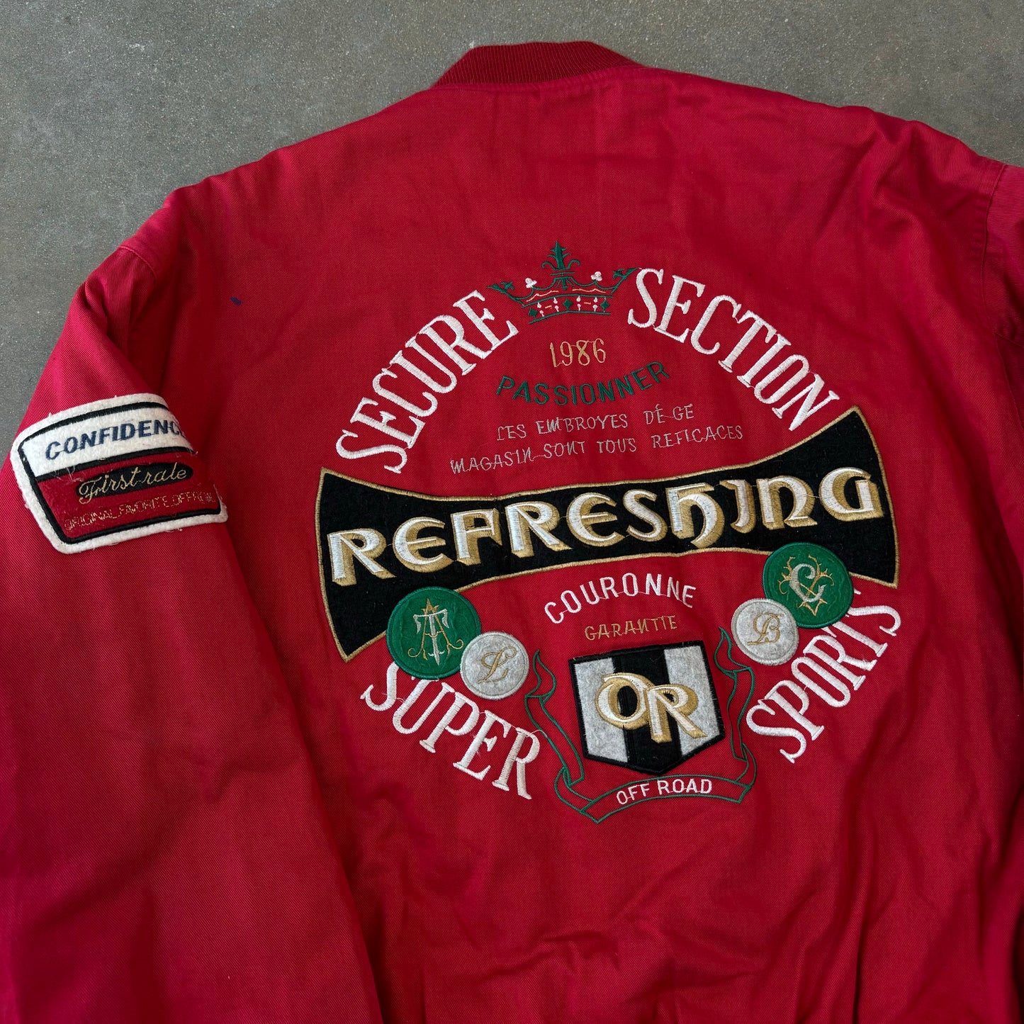 Vintage 1986 Racing Bomber Jacket [L/XL]