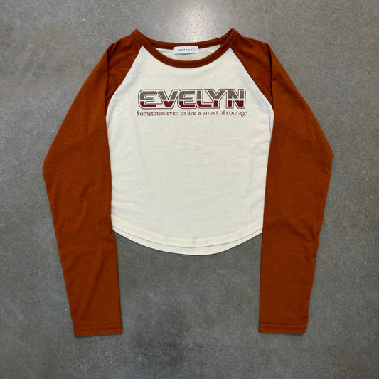 Japanese Brand Evelyn Cropped Longsleeve [M]