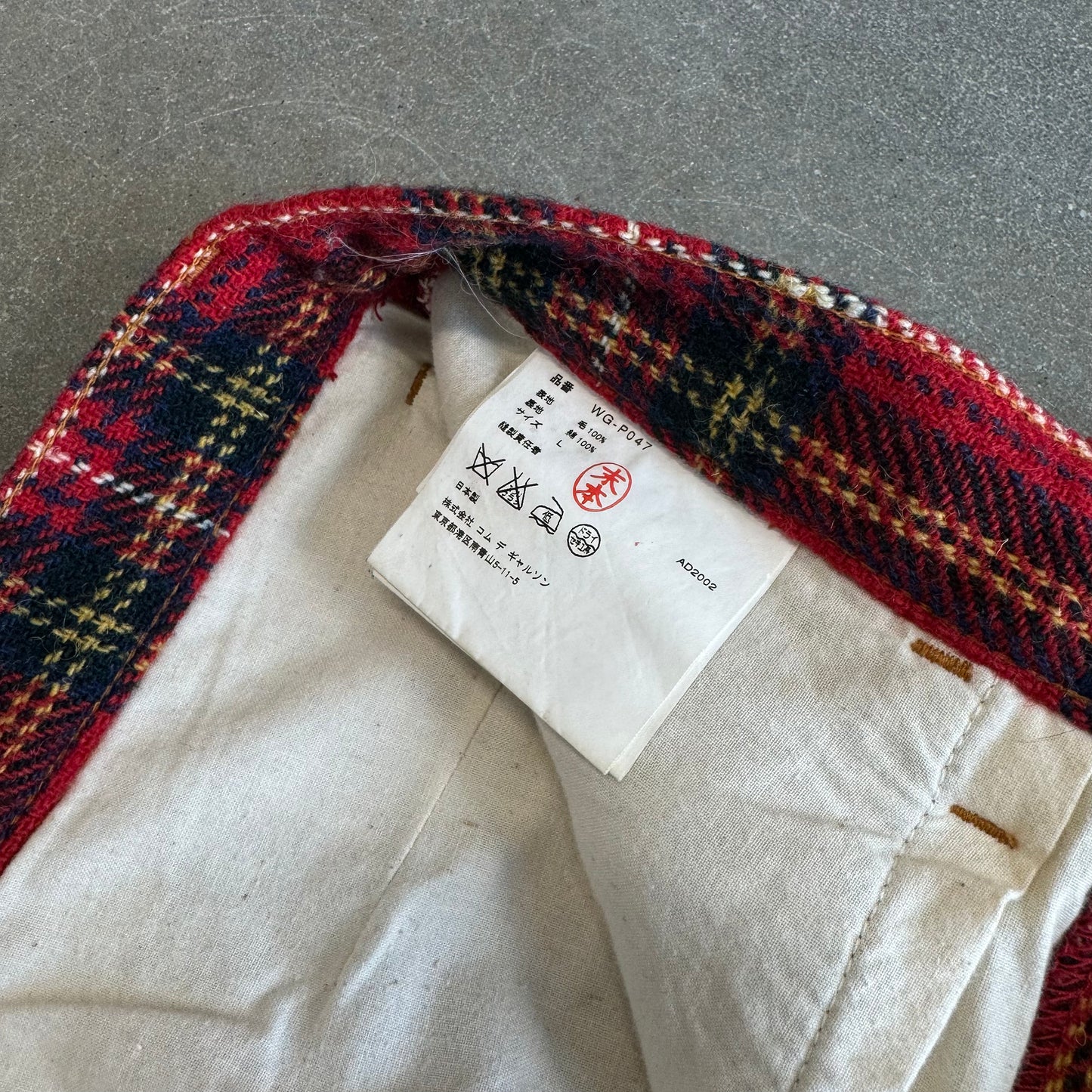 Levis x Comme Des Garcons x Junya Watanabe Man AD2012 Plaid Bottoms [33]