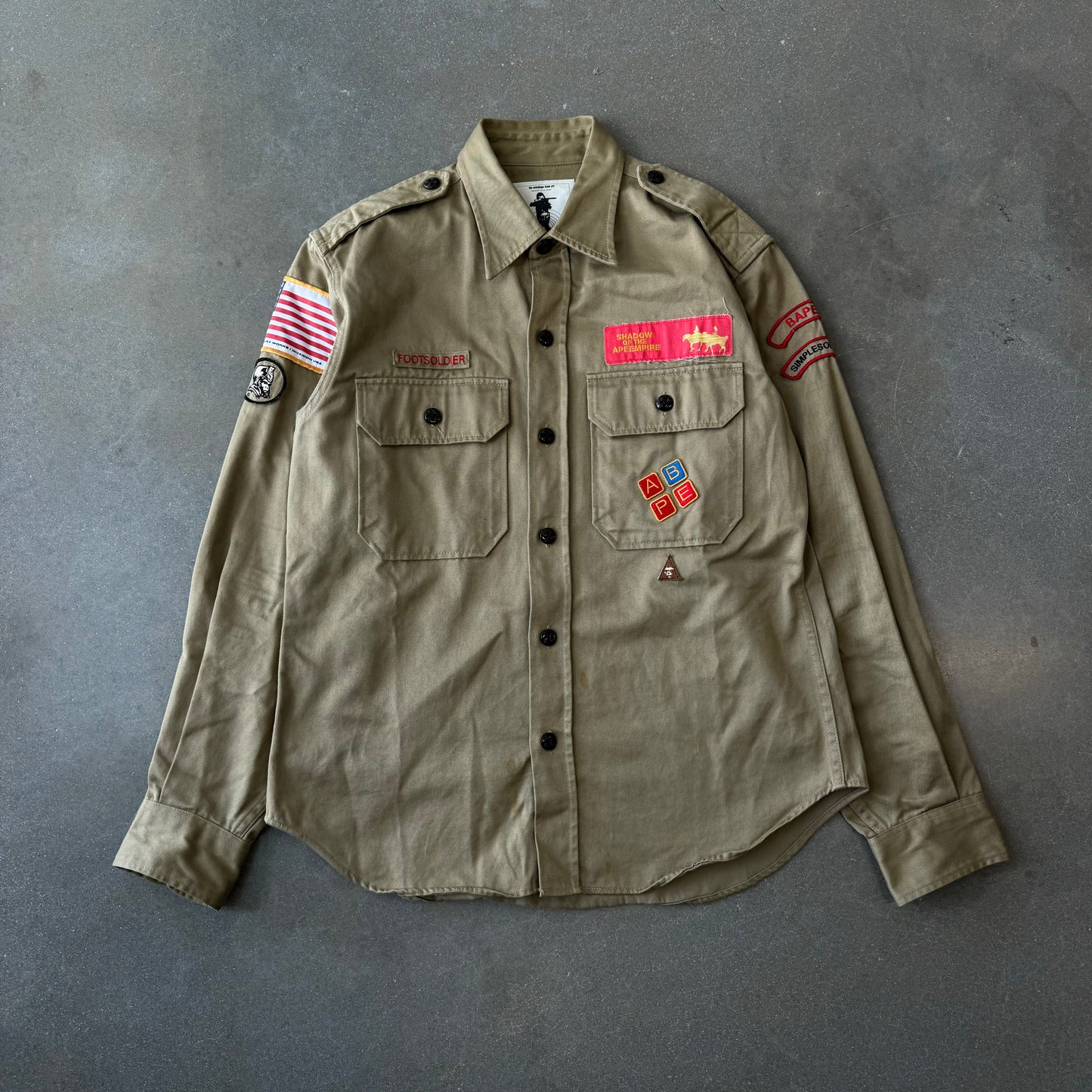 1990s Bape Patched Button-Up [M/L]