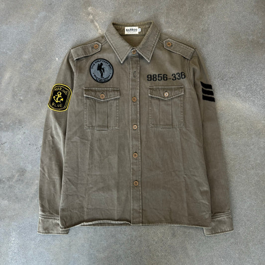 Japanese Brand Army Button-Up [S/M]
