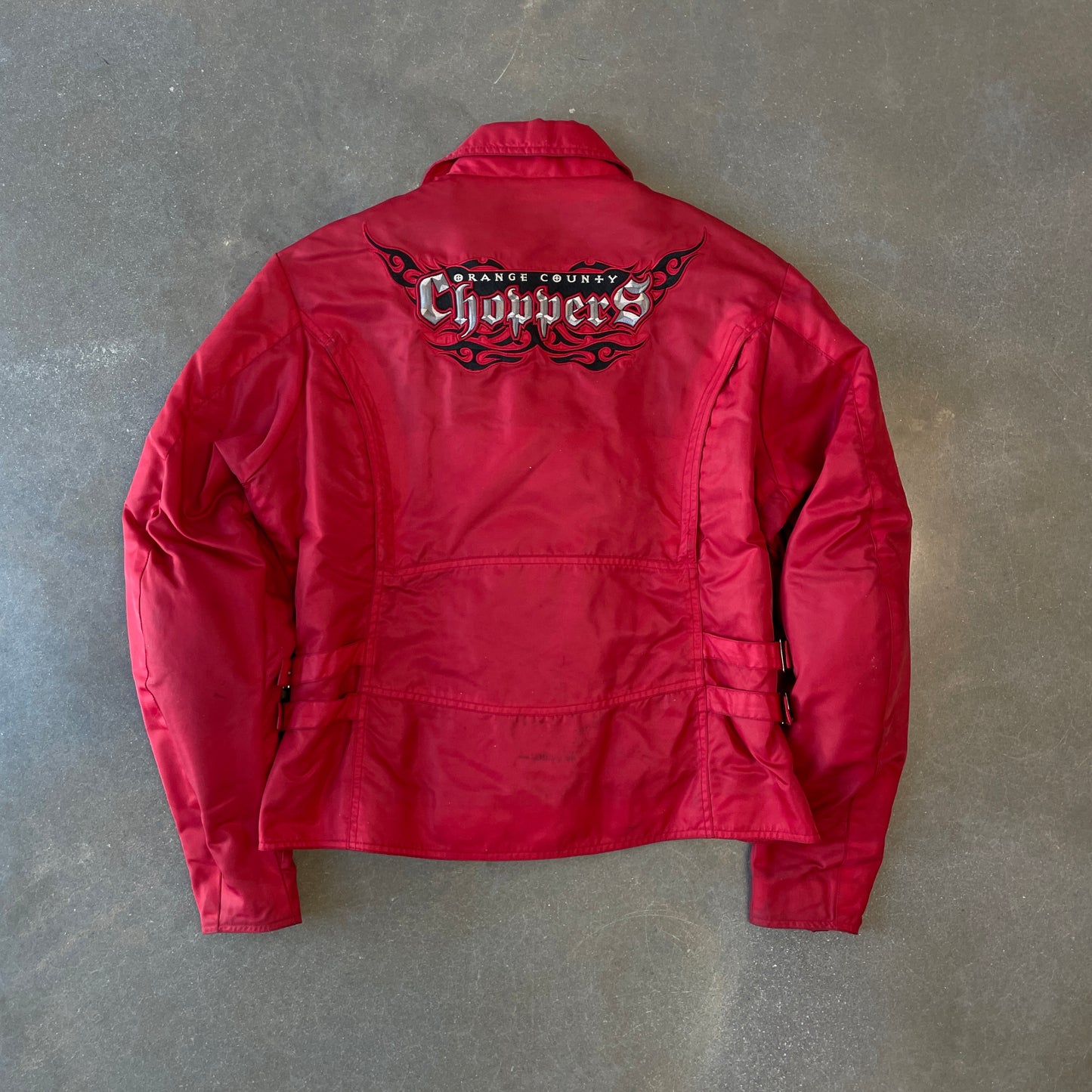 Y2K Orange County Choppers Motorcycle Flame Jacket [M/L]