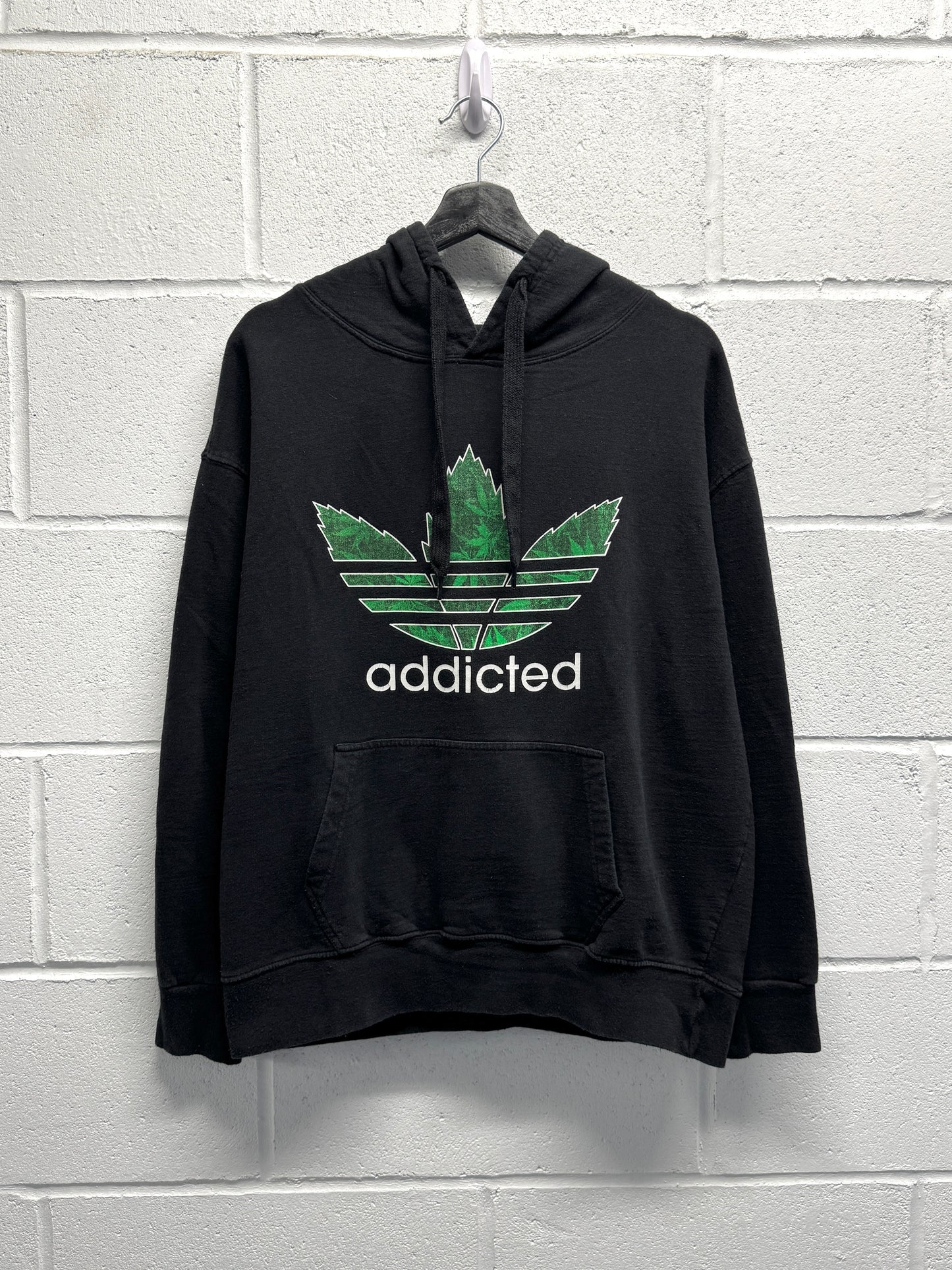 2000s Adidas "Addicted" Hoodie [S/M]