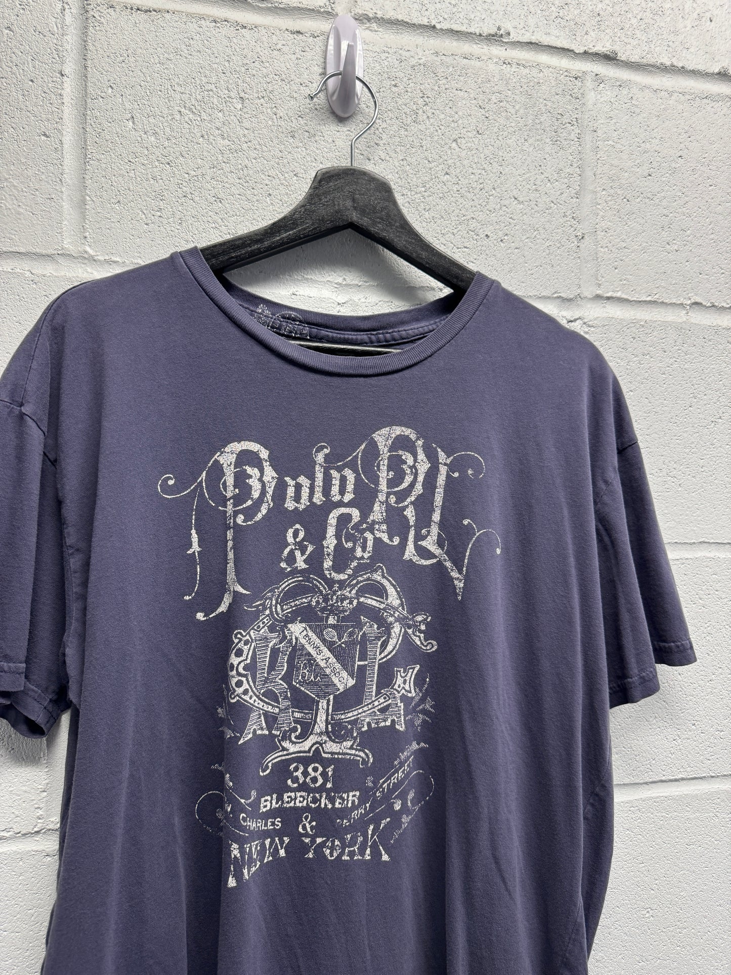 2000s Distressed Polo T-Shirt [M]