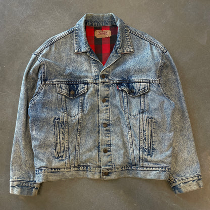 1980s Levis Made in USA Flannel Lined Jacket [L]