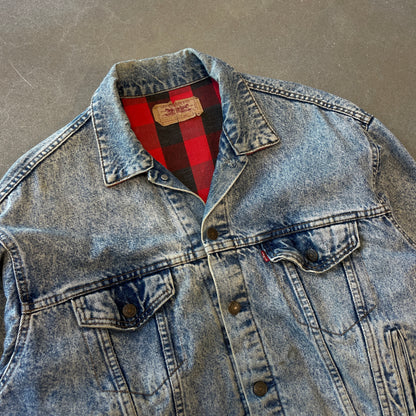 1980s Levis Made in USA Flannel Lined Jacket [L]