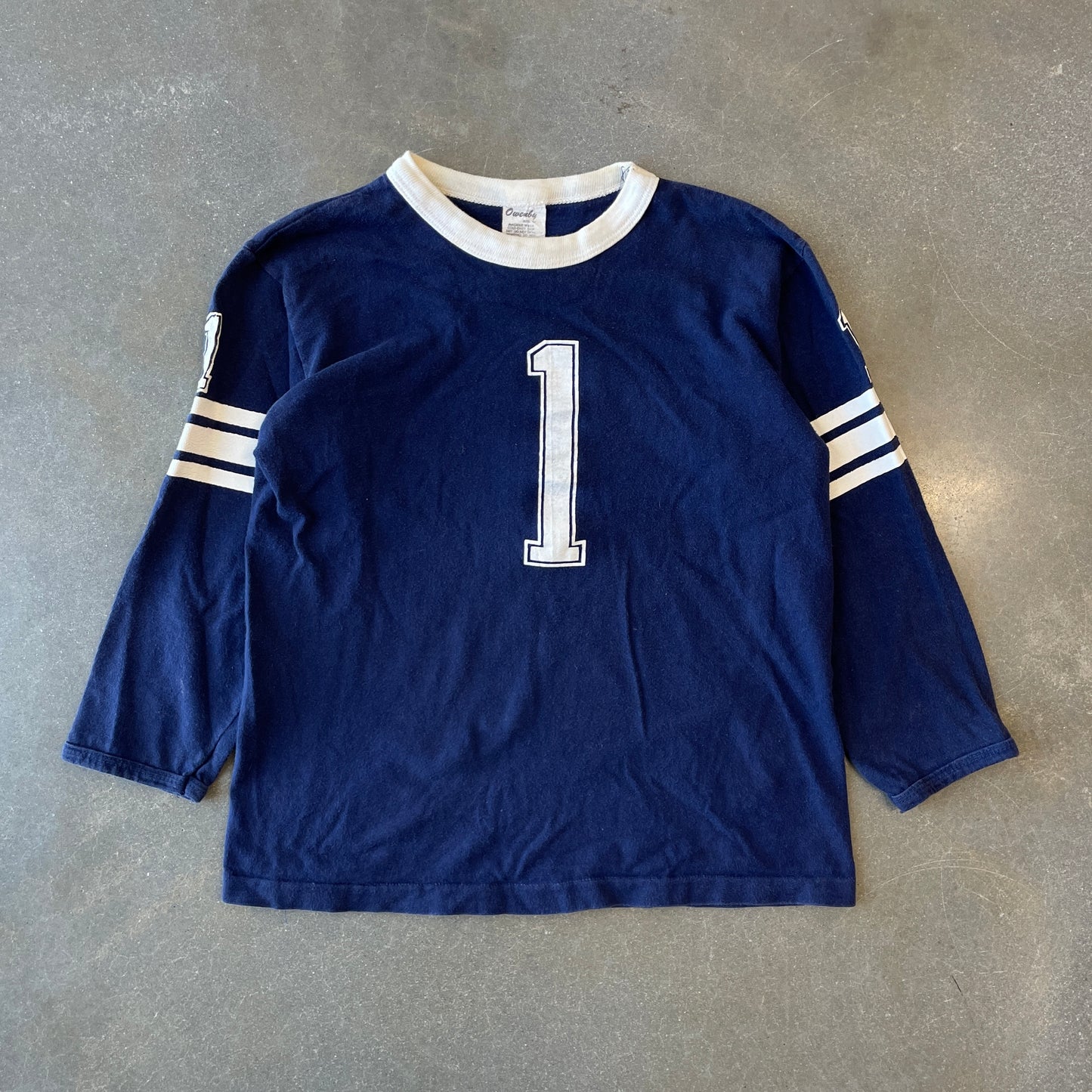1970s #1 Longsleeve Baby Tee Shirt [XS]