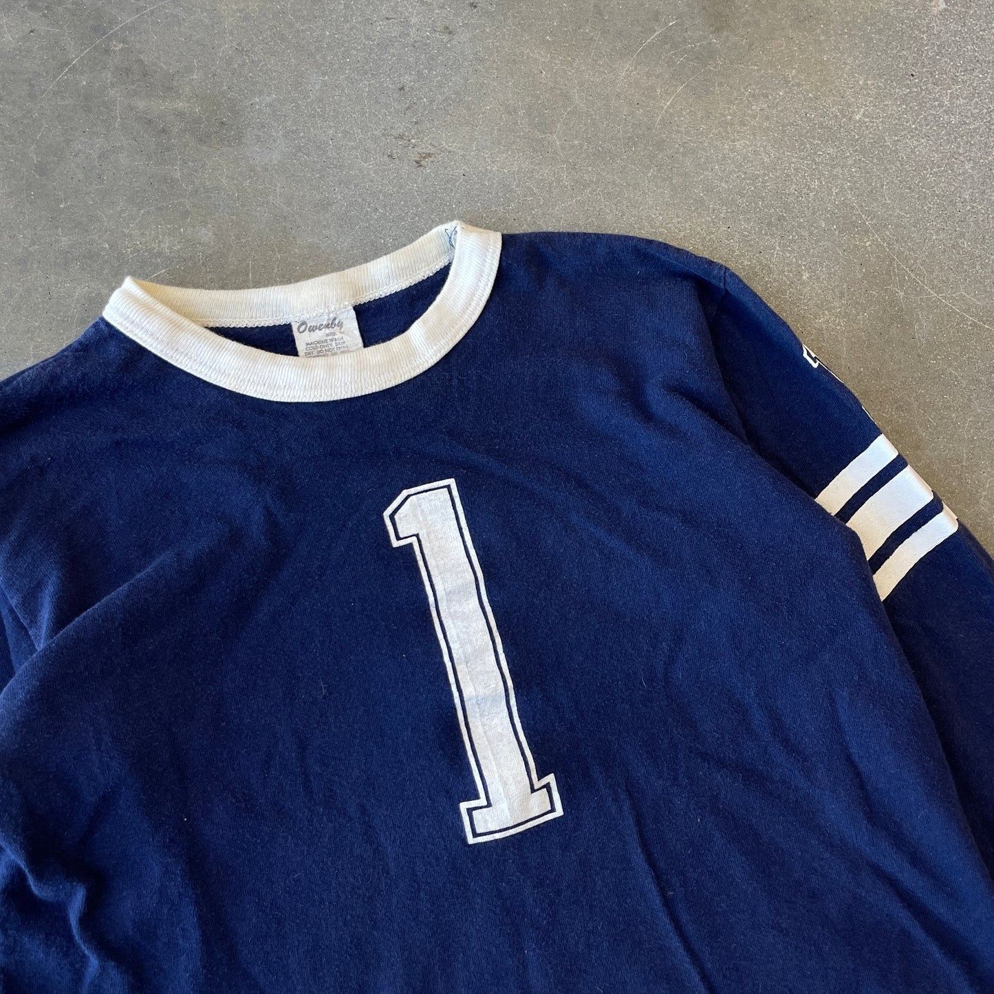 1970s #1 Longsleeve Baby Tee Shirt [XS]