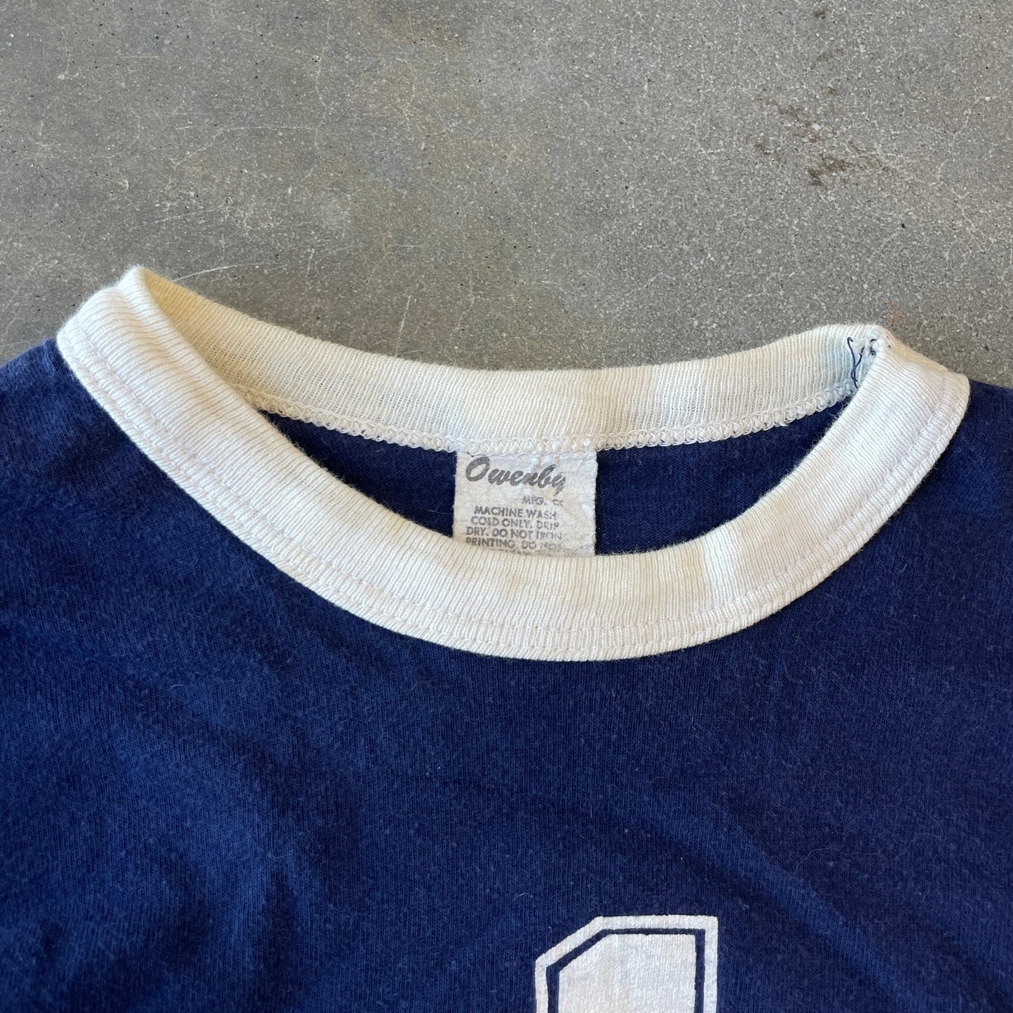 1970s #1 Longsleeve Baby Tee Shirt [XS]