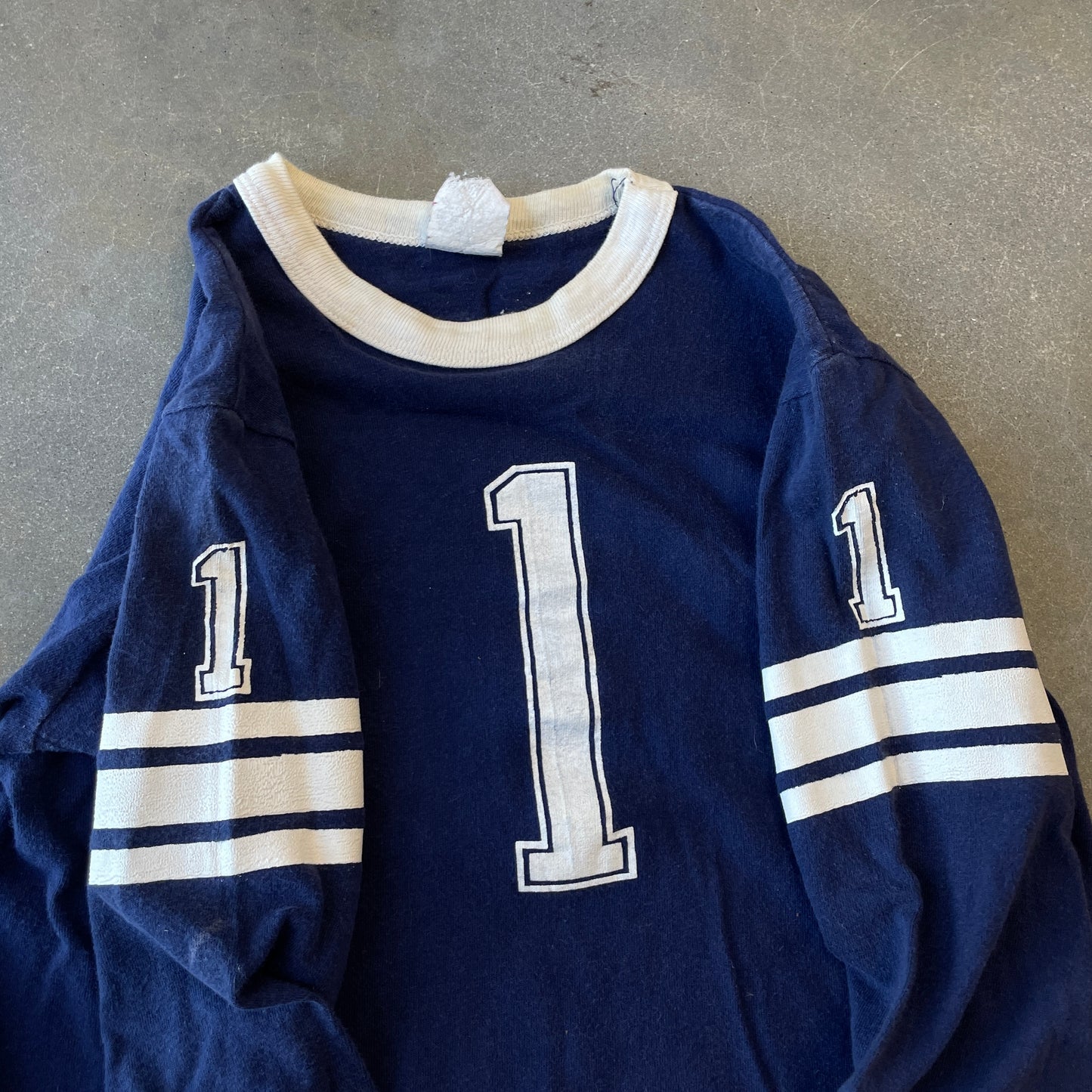 1970s #1 Longsleeve Baby Tee Shirt [XS]