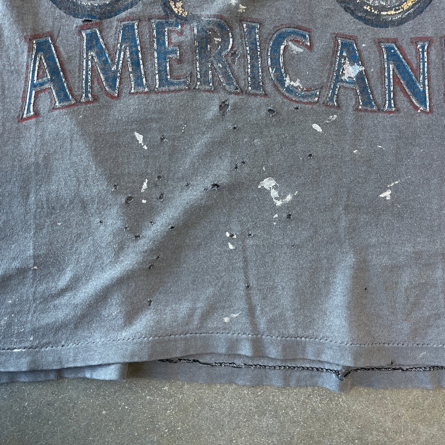 1993 Distressed Nothing Butt American Bike Rally Cut-Off Shirt [L]