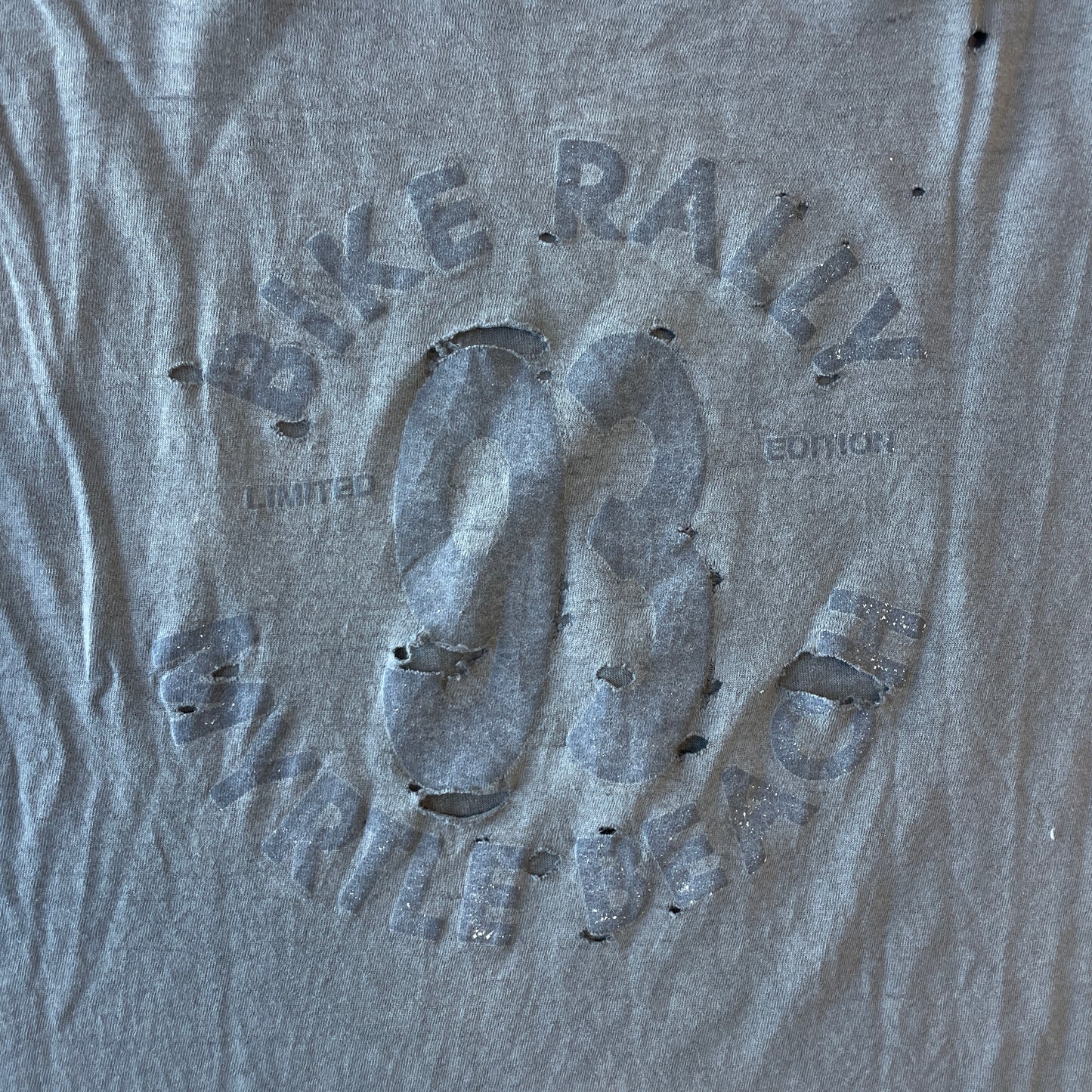 1993 Distressed Nothing Butt American Bike Rally Cut-Off Shirt [L]