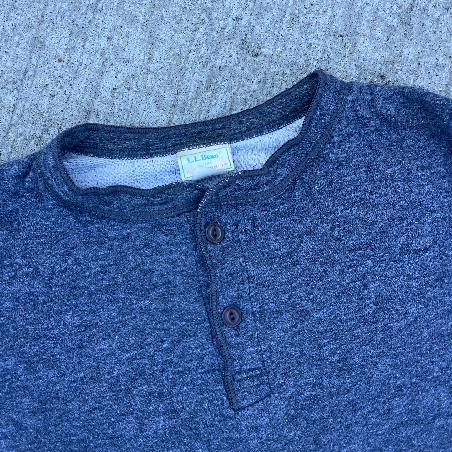 1980s L.L. Bean Henley Layering Shirt [L]