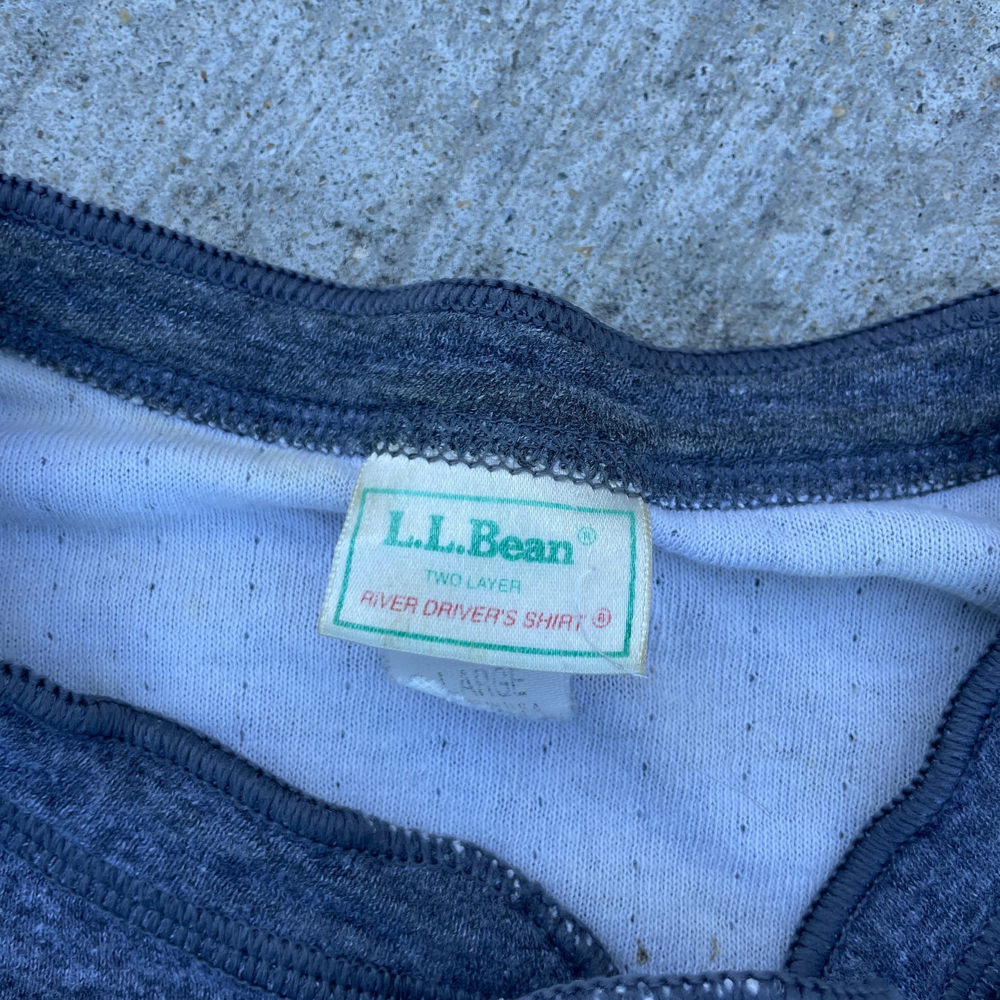 1980s L.L. Bean Henley Layering Shirt [L]