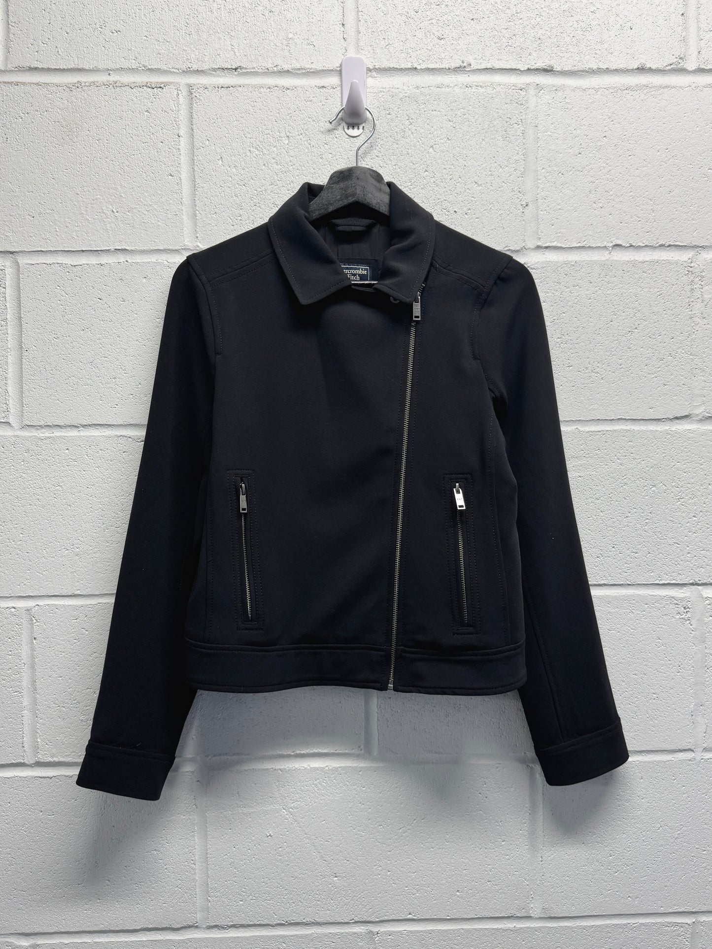 2000s Abercrombie & Fitch Assymetrical Biker Jacket [M]