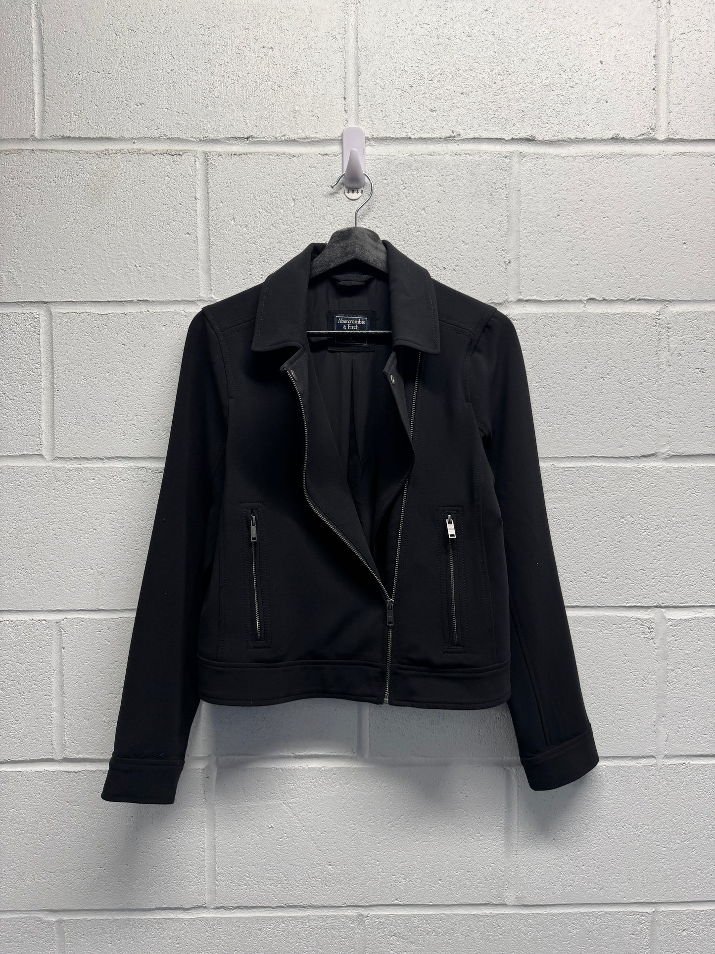 2000s Abercrombie & Fitch Assymetrical Biker Jacket [M]