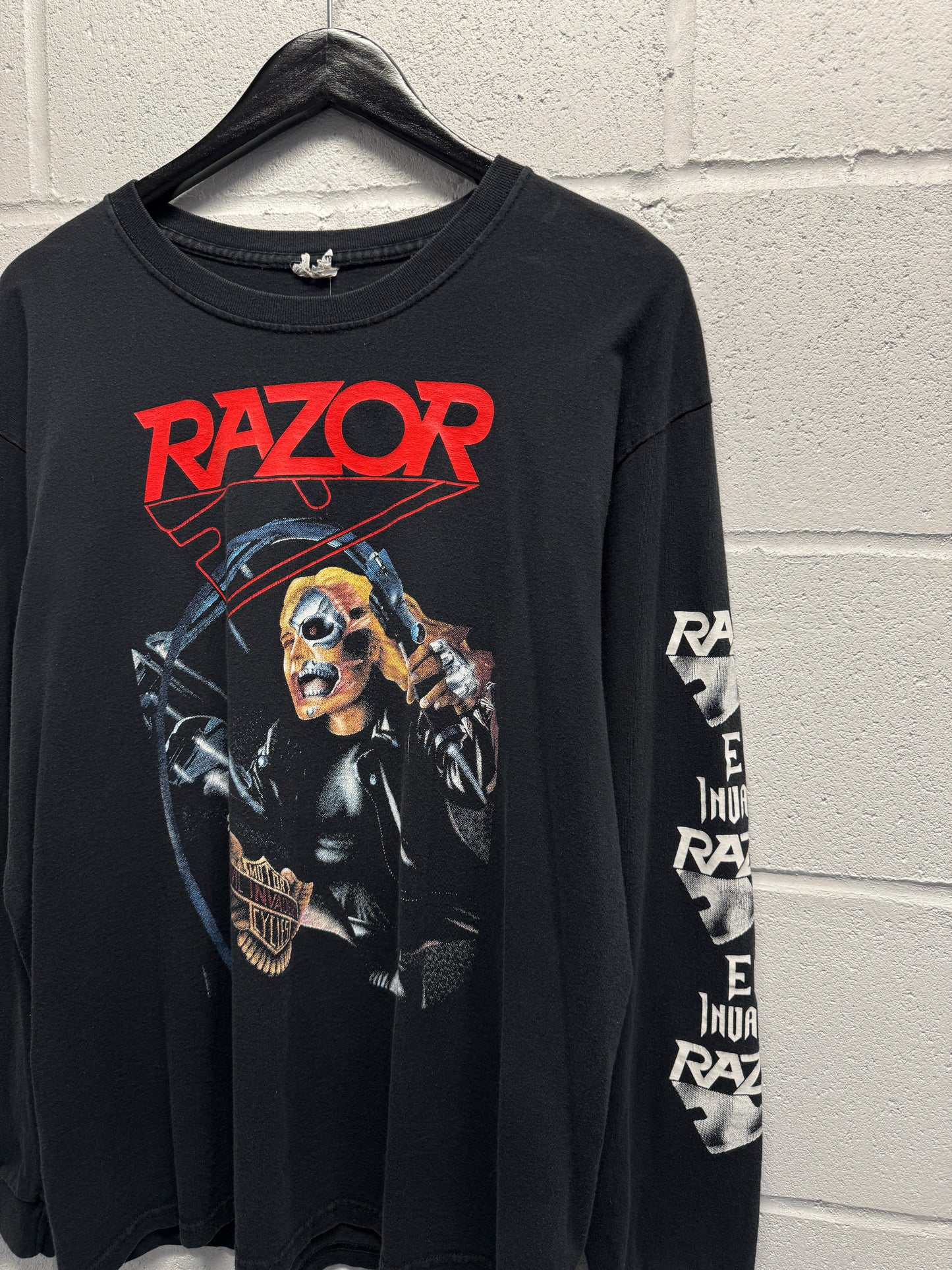 2000s Razor Thrash Metal Longsleeve T-Shirt [L]