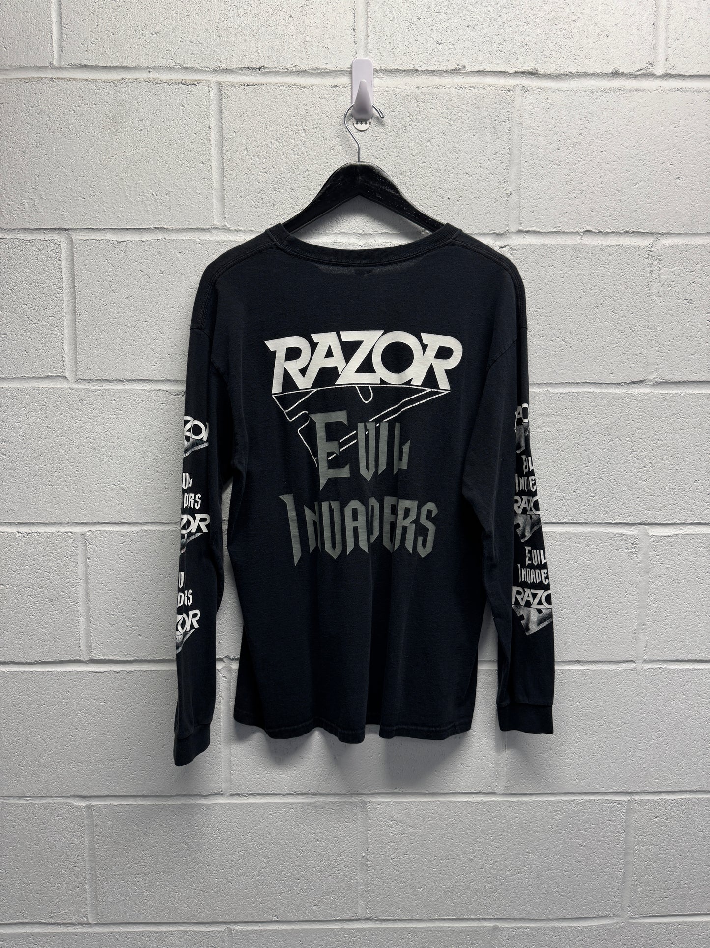 2000s Razor Thrash Metal Longsleeve T-Shirt [L]
