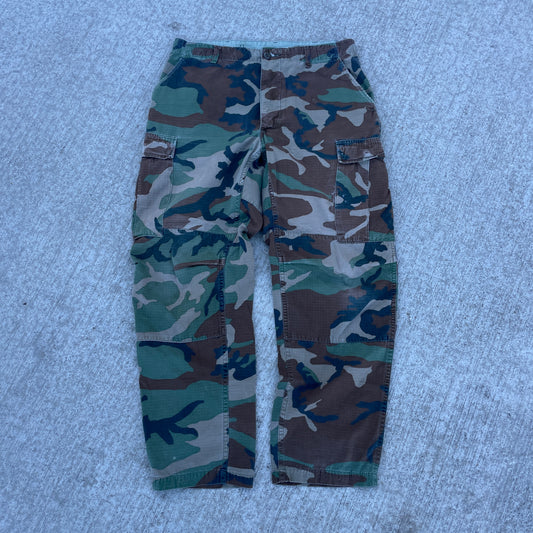 1990s Faded Camo Pants [34x30]