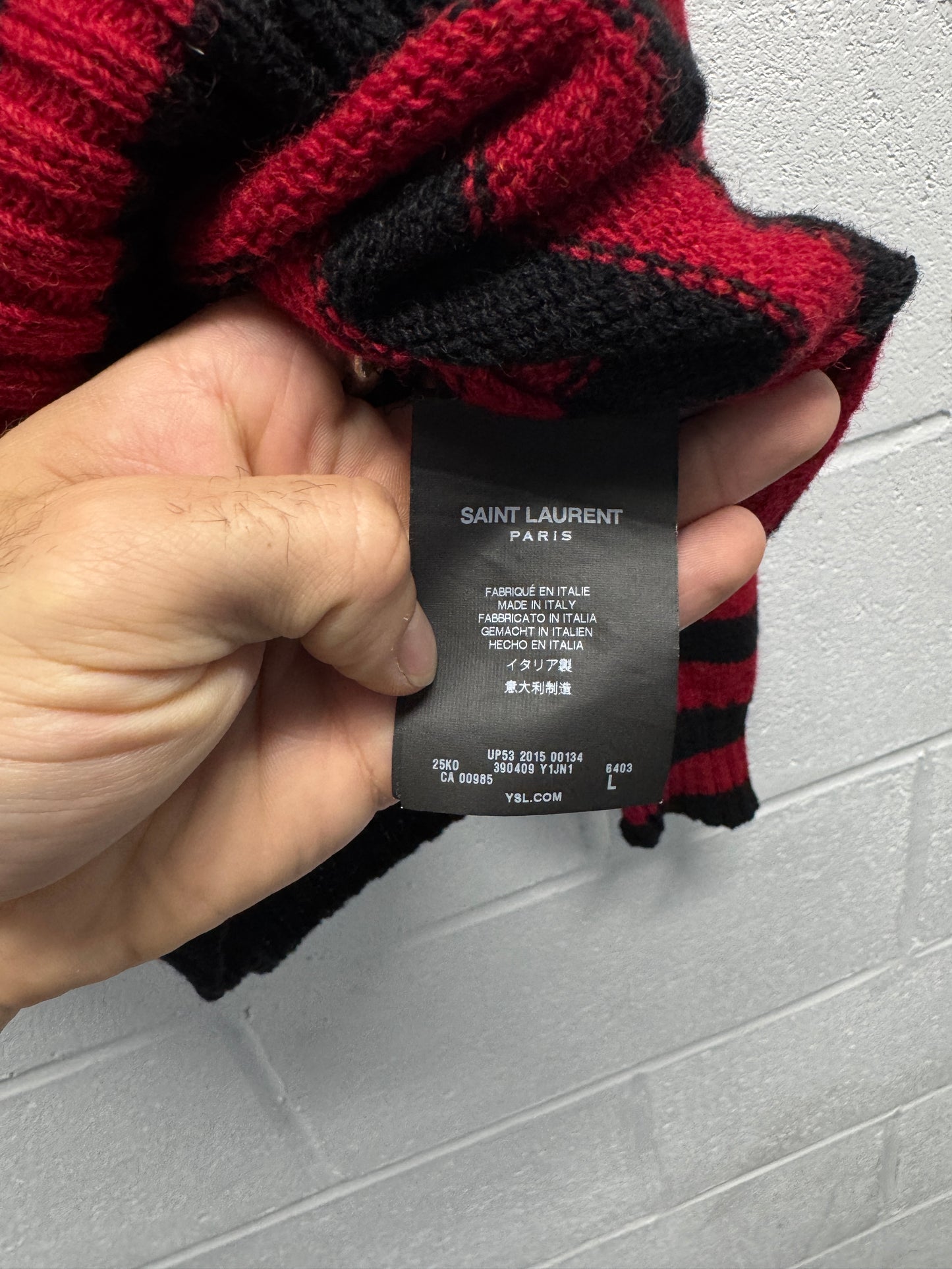 AW15 Saint Laurent Striped Sweater [L]