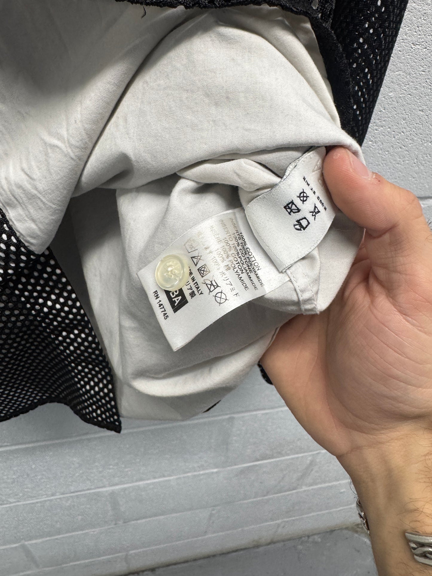 Hood By Air Mesh Double Layer Button-Up [XL]