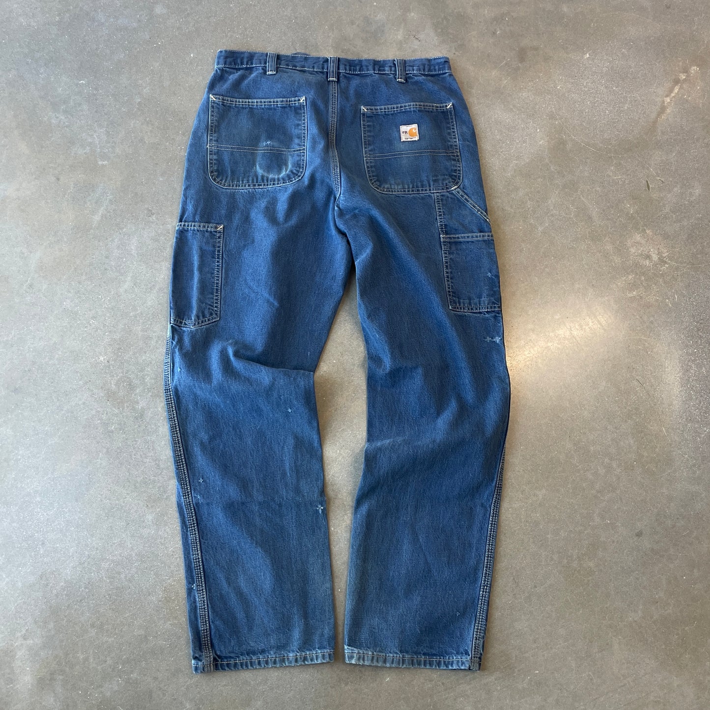 1990s Distressed Carhartt Fire Resistant Denim [34x34]