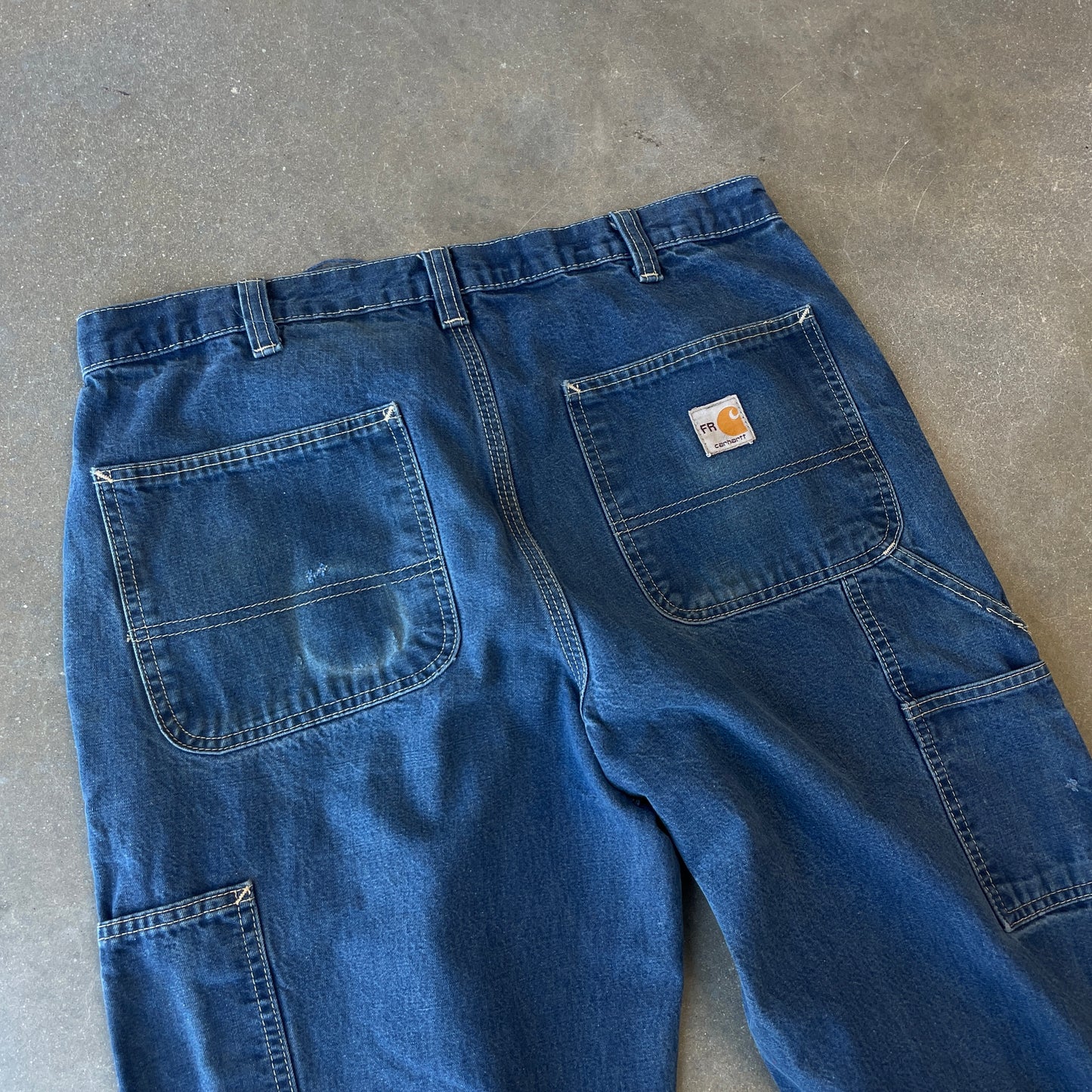 1990s Distressed Carhartt Fire Resistant Denim [34x34]