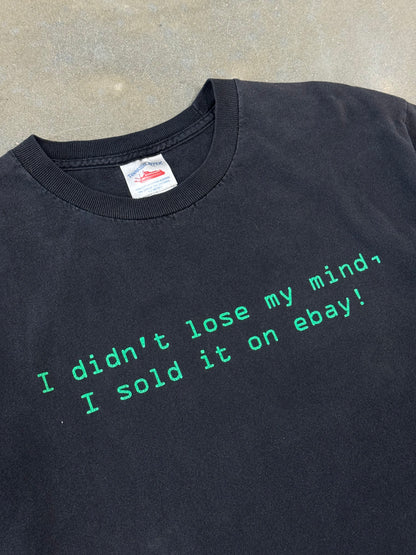 Vintage Y2K Faded Ebay Text T-Shirt [L]