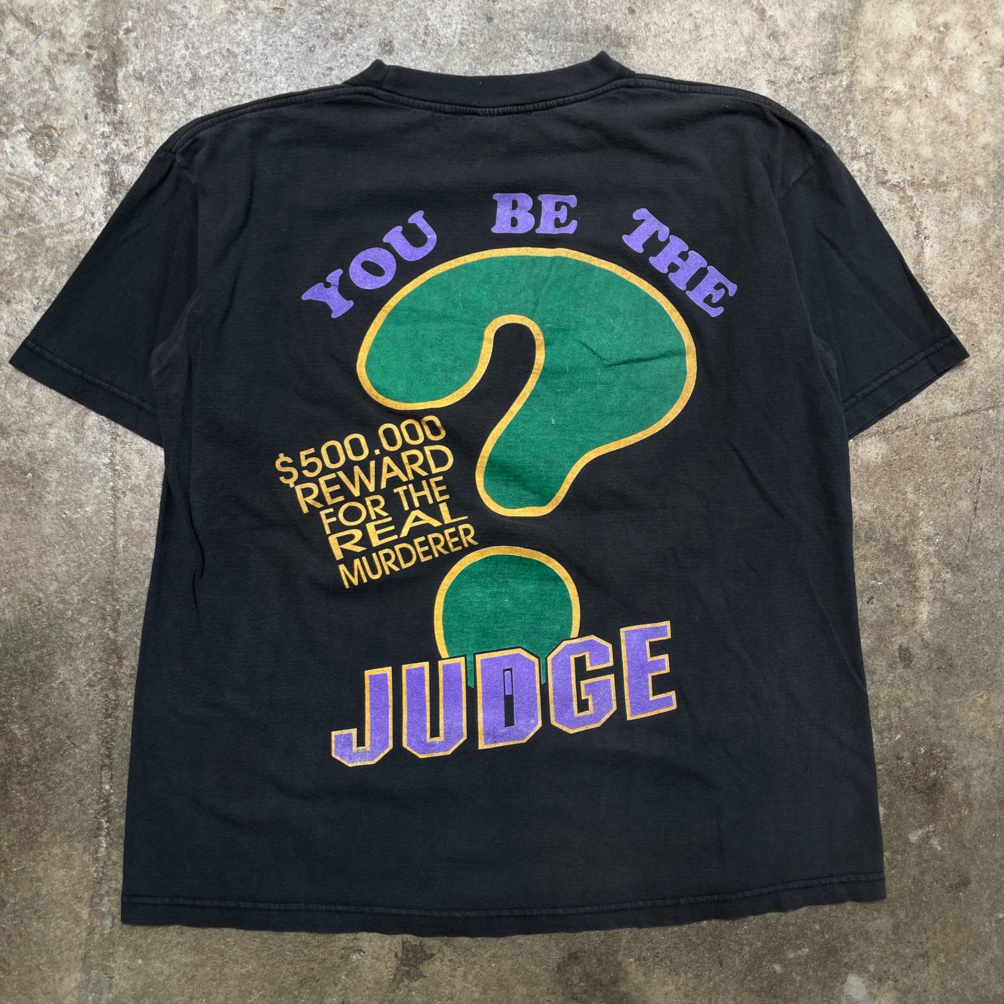 1990s OJ Simpson 100% Absolutely Not Guilty T-Shirt