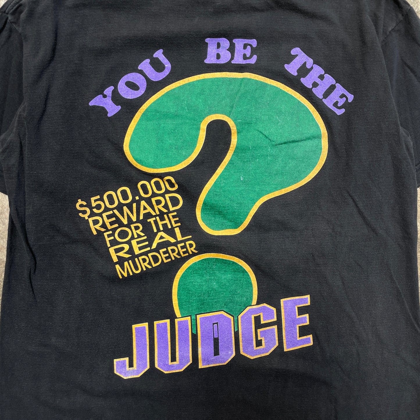 1990s OJ Simpson 100% Absolutely Not Guilty T-Shirt