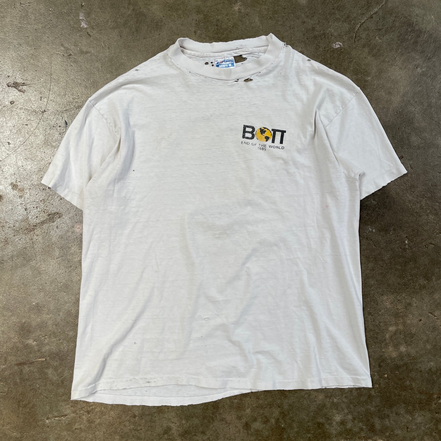 1989 Distressed Radiation Fallout Shelter T-Shirt