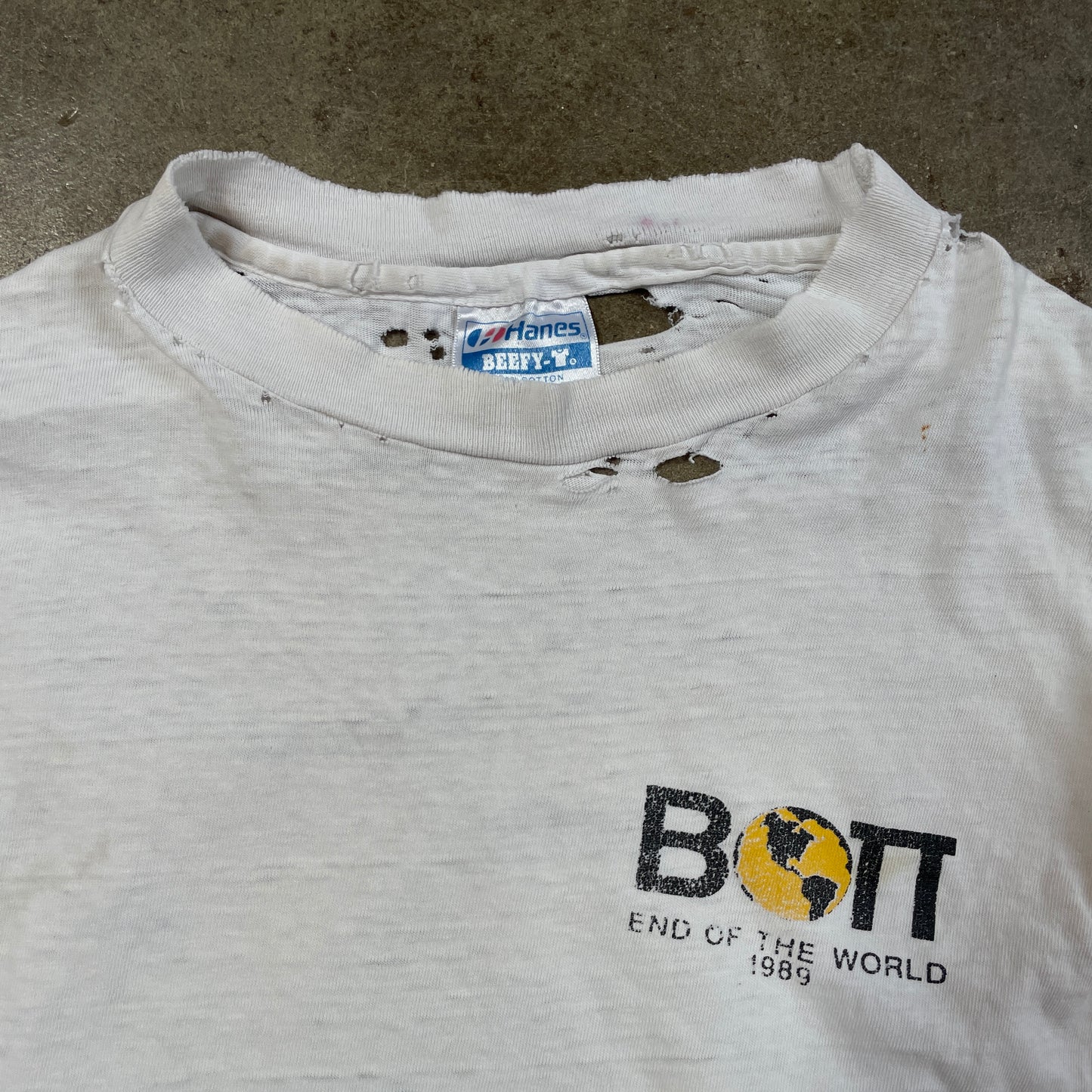 1989 Distressed Radiation Fallout Shelter T-Shirt